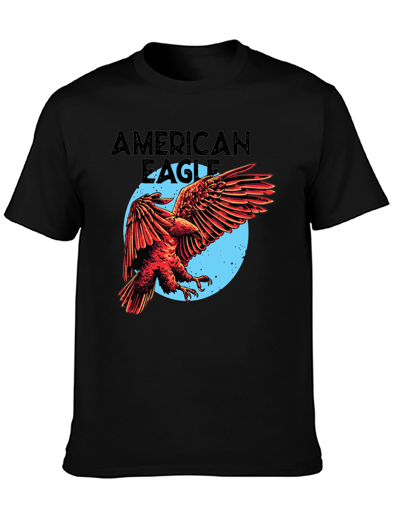 American Eagle Graphic Tee - Black