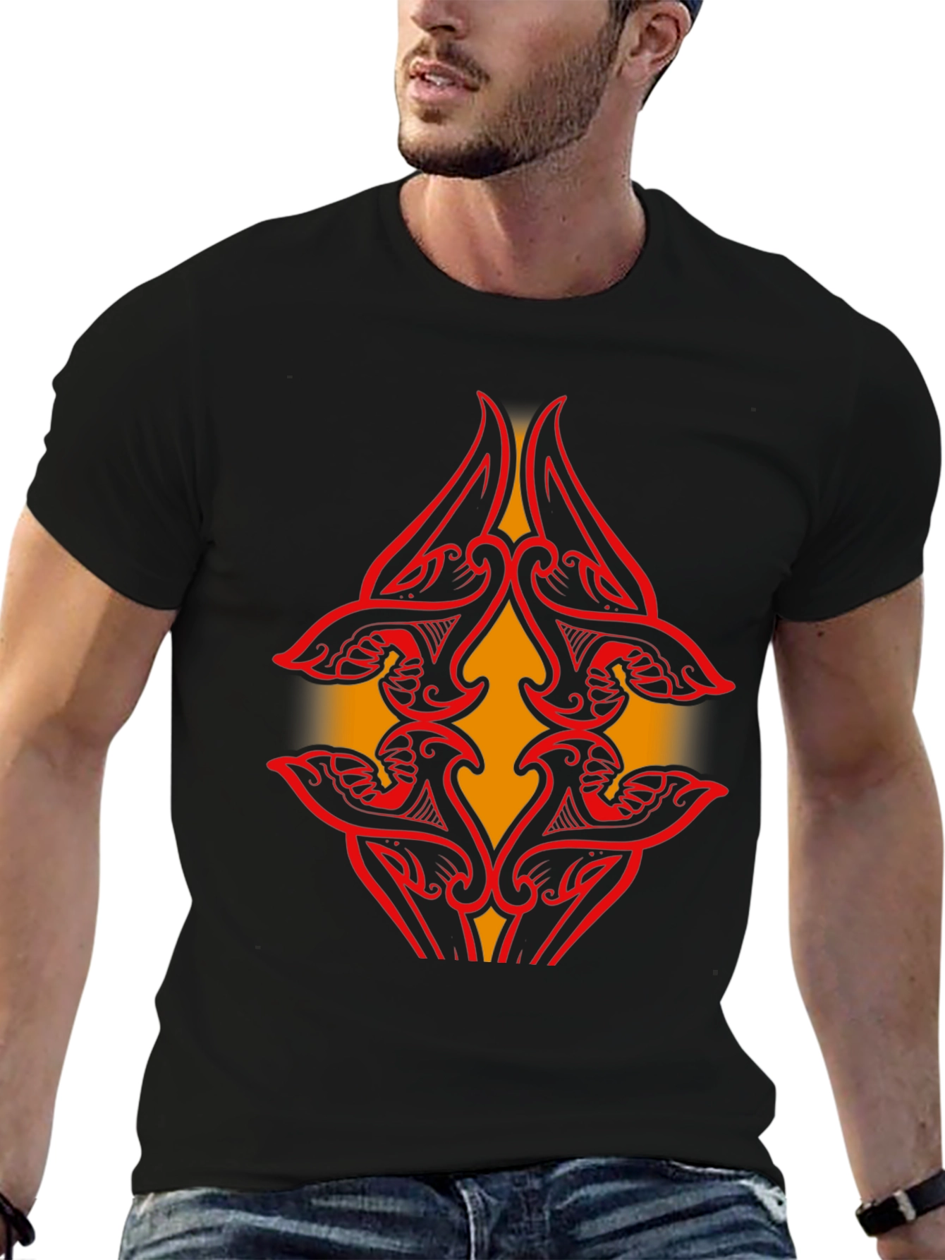 Tribal Art Tee - Modern Graphic Print Shirt