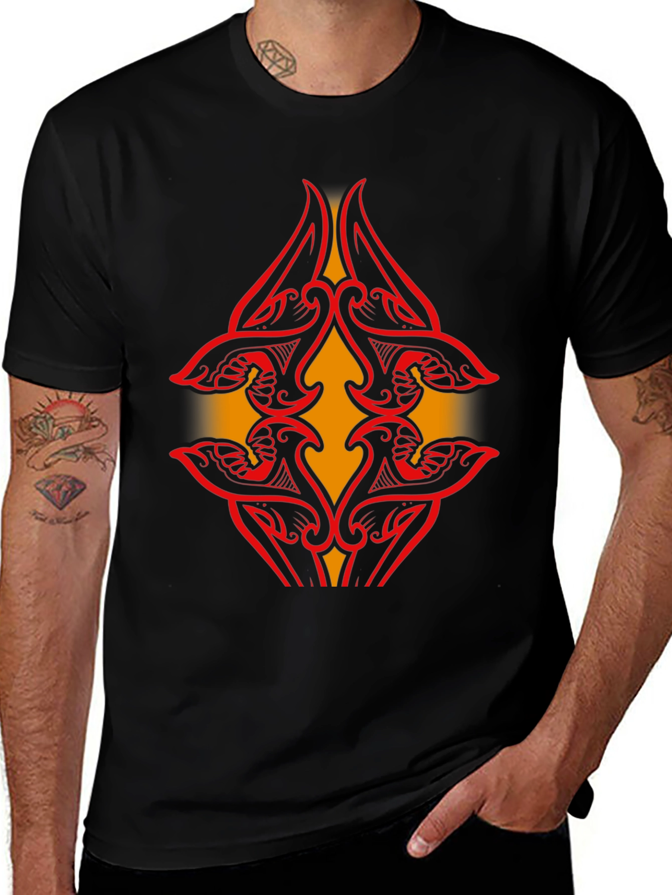 Tribal Art Tee - Modern Graphic Print Shirt