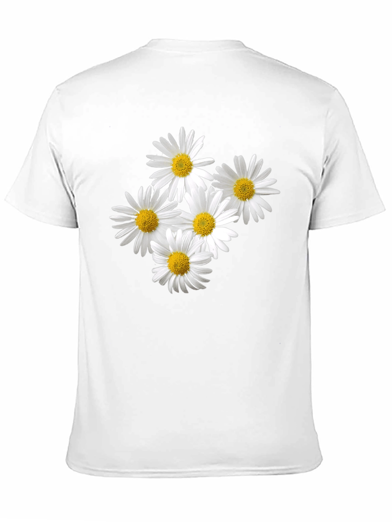 Daisy T-Shirt - Black Cotton Floral Tee