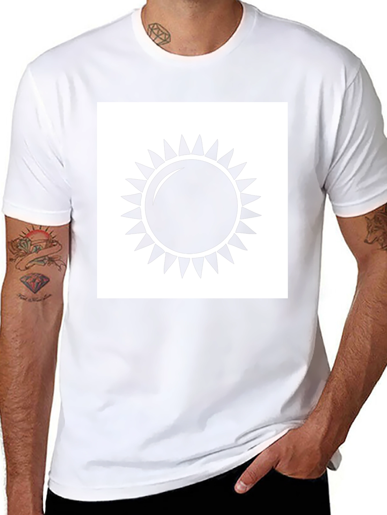 Sun Graphic Black T-Shirt - Unisex