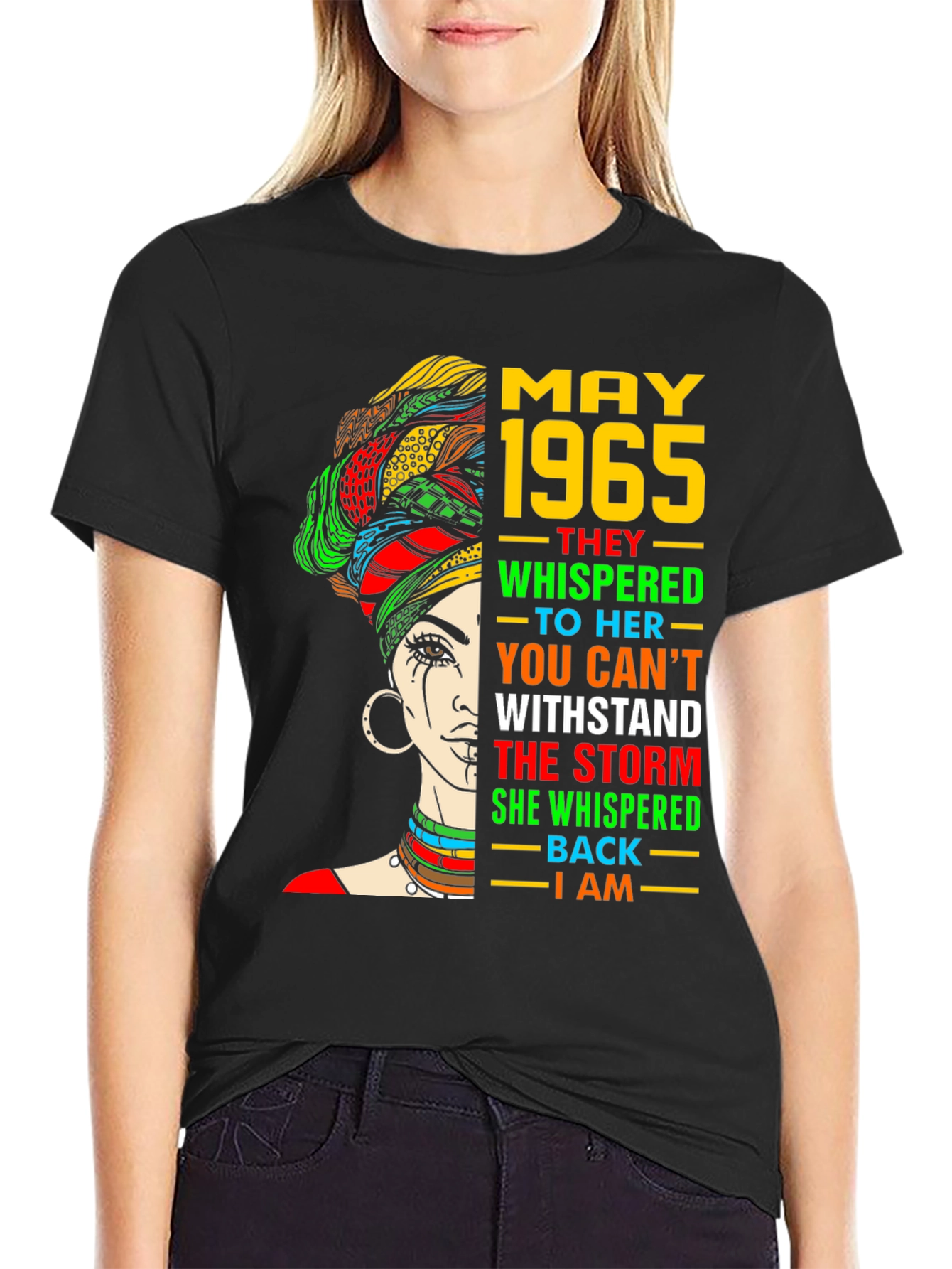 May 1965 Woman T-Shirt - Empowering Birthday Gift