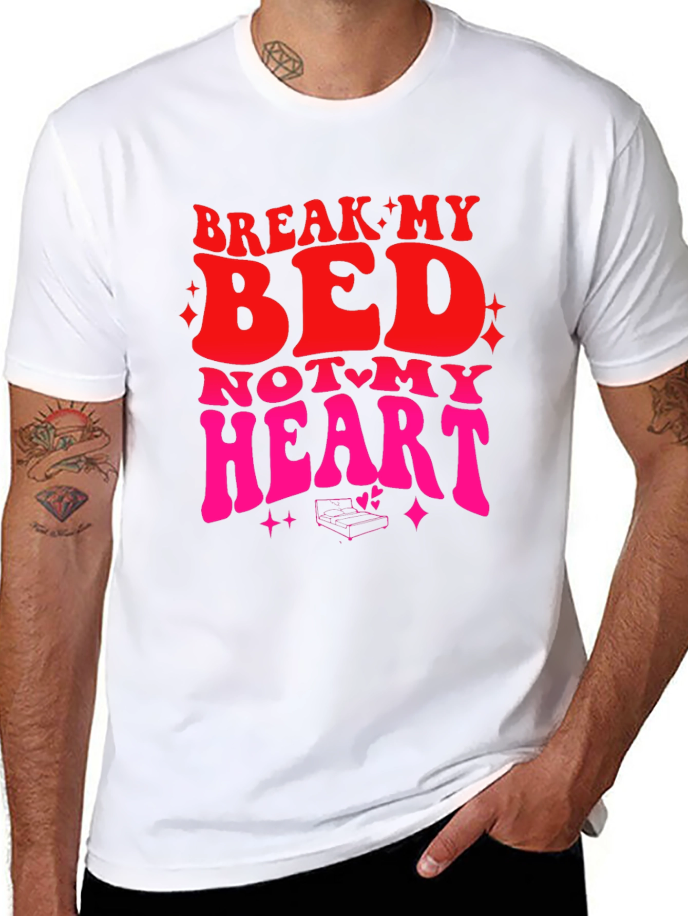 Break My Bed Not My Heart Graphic Tee