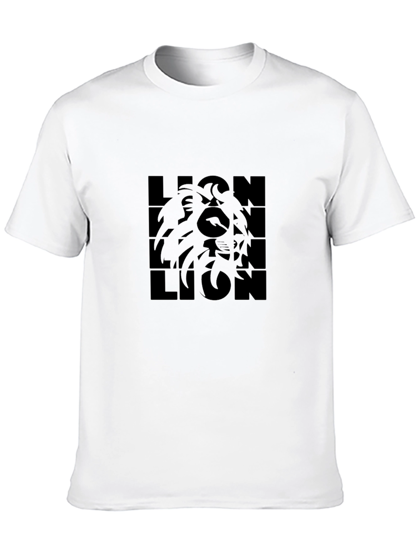 Black Lion Graphic Tee - Bold Statement T-Shirt
