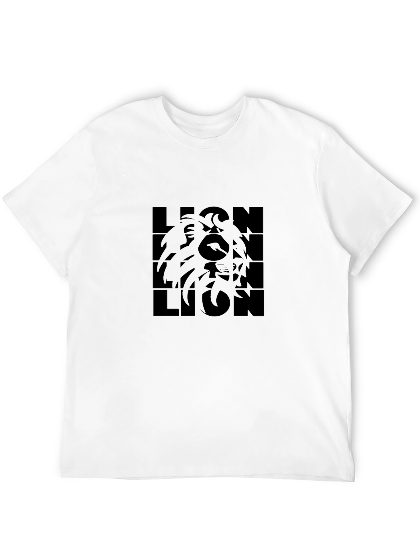 Black Lion Graphic Tee - Bold Statement T-Shirt