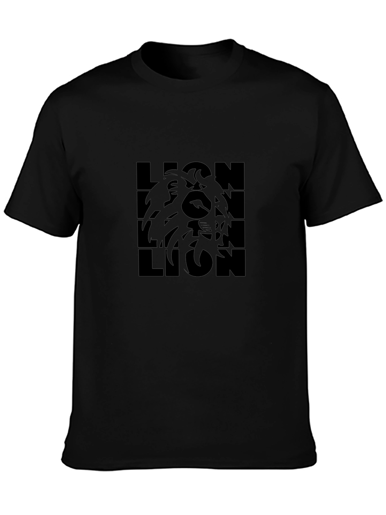 Black Lion Graphic Tee - Bold Statement T-Shirt