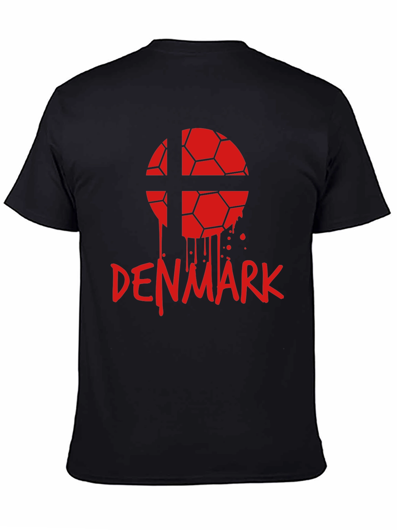 Denmark Soccer Ball Graphic Tee