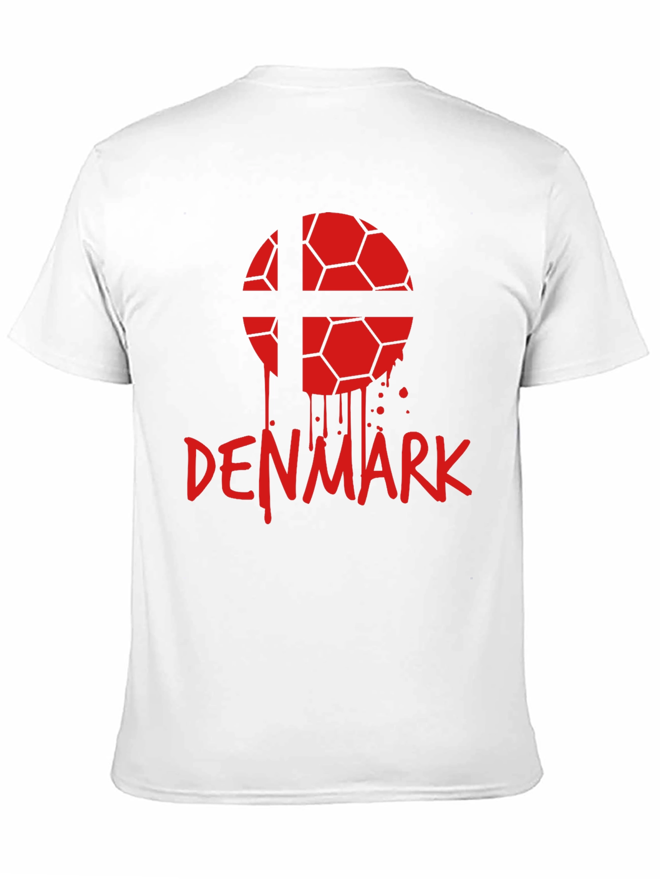 Denmark Soccer Ball Graphic Tee