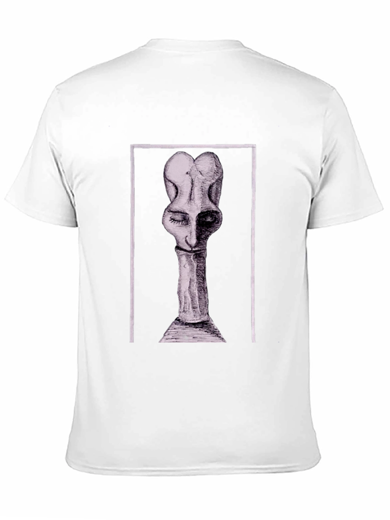 Abstract Art Graphic Tee - Black