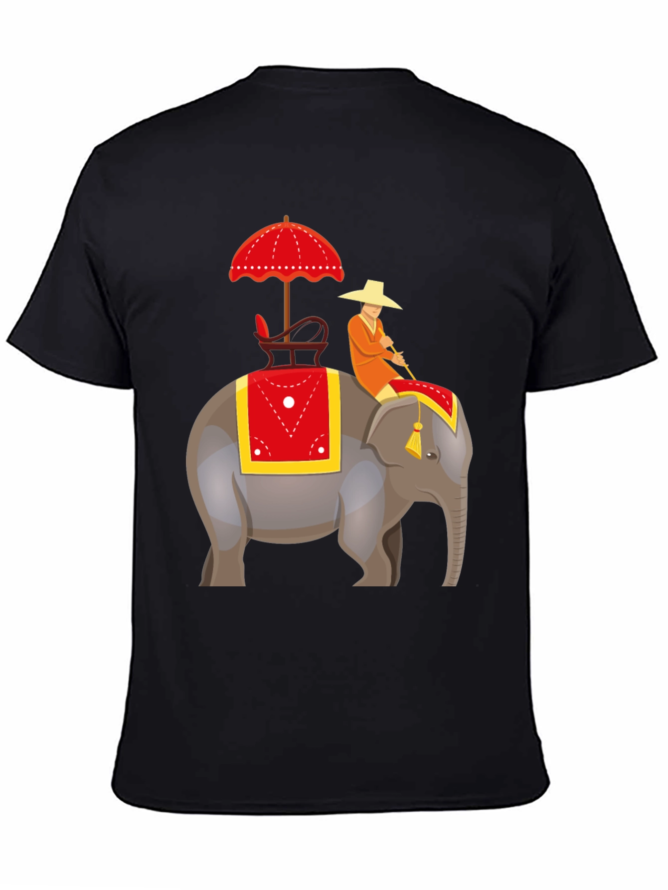 Elephant Rider Graphic Tee - Unique Design
