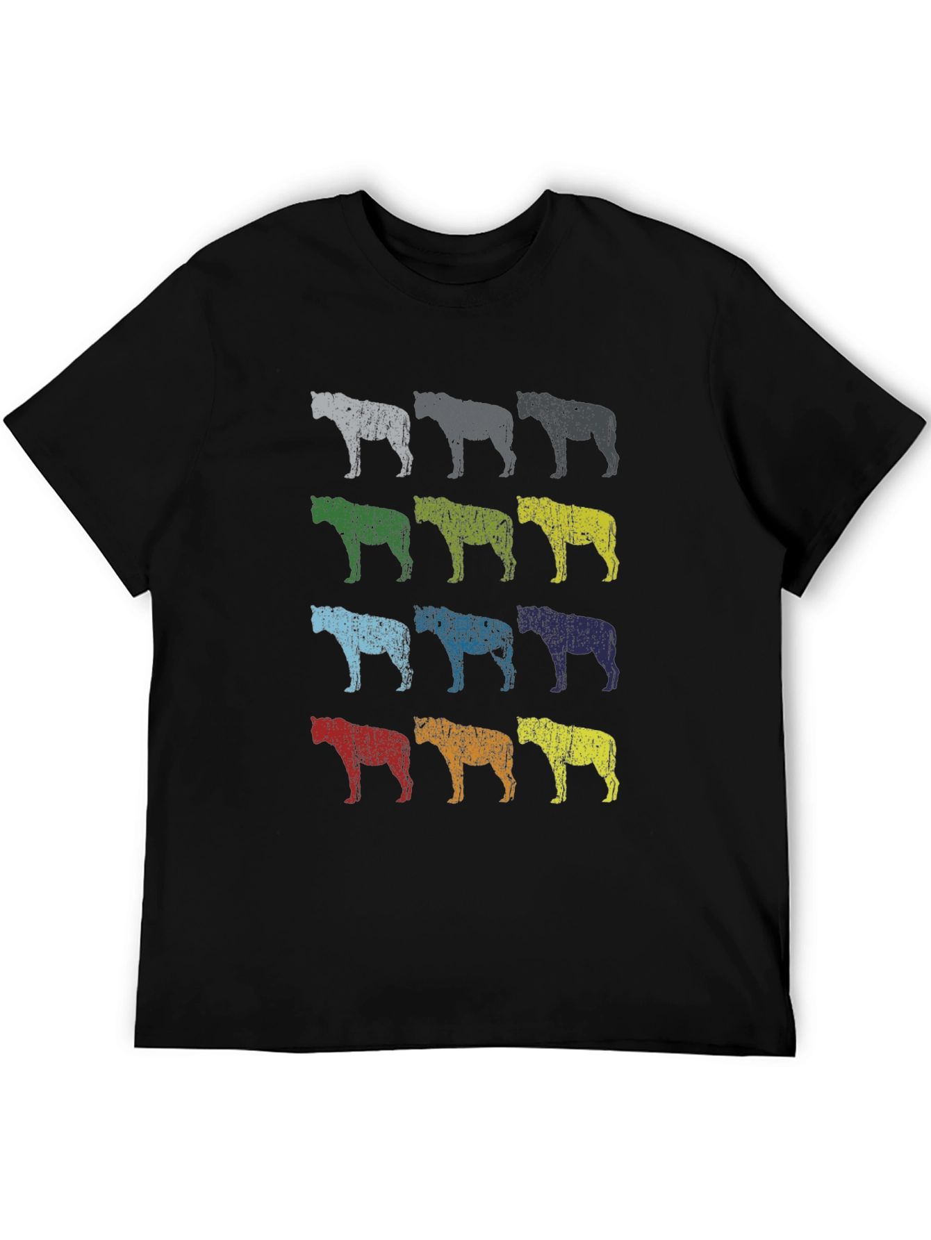 Pop Art Hyena T-Shirt - Distressed Print