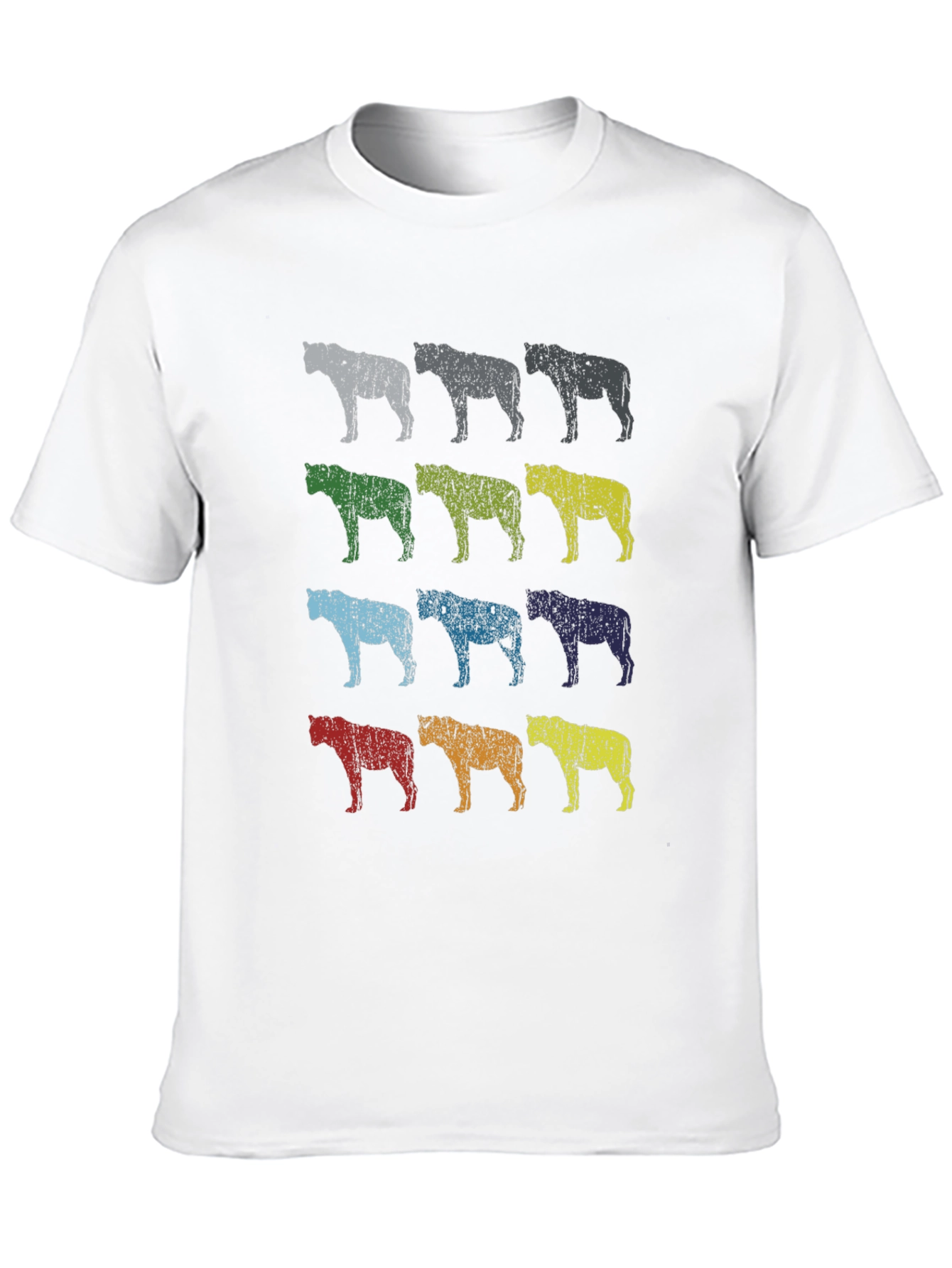 Pop Art Hyena T-Shirt - Distressed Print