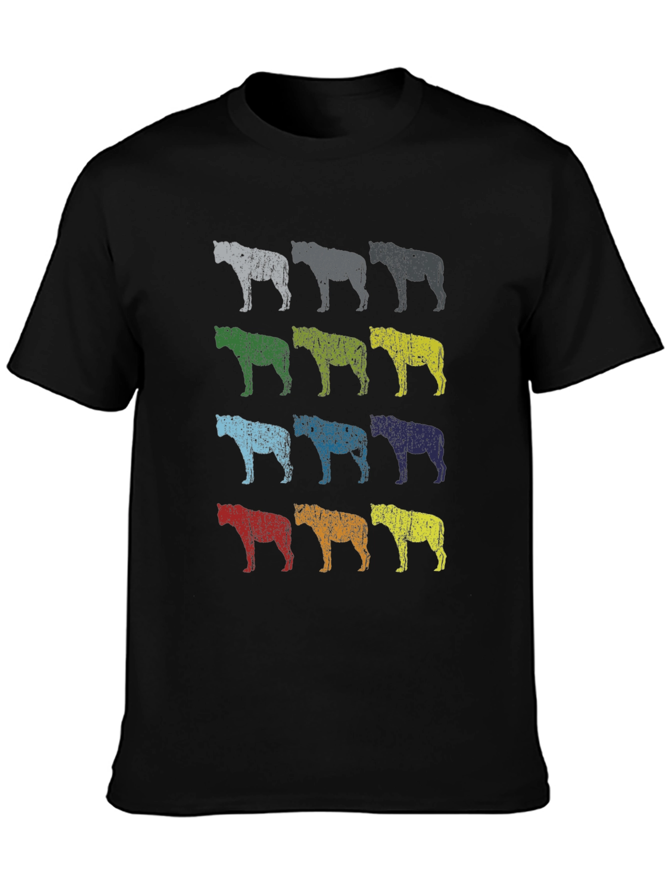 Pop Art Hyena T-Shirt - Distressed Print