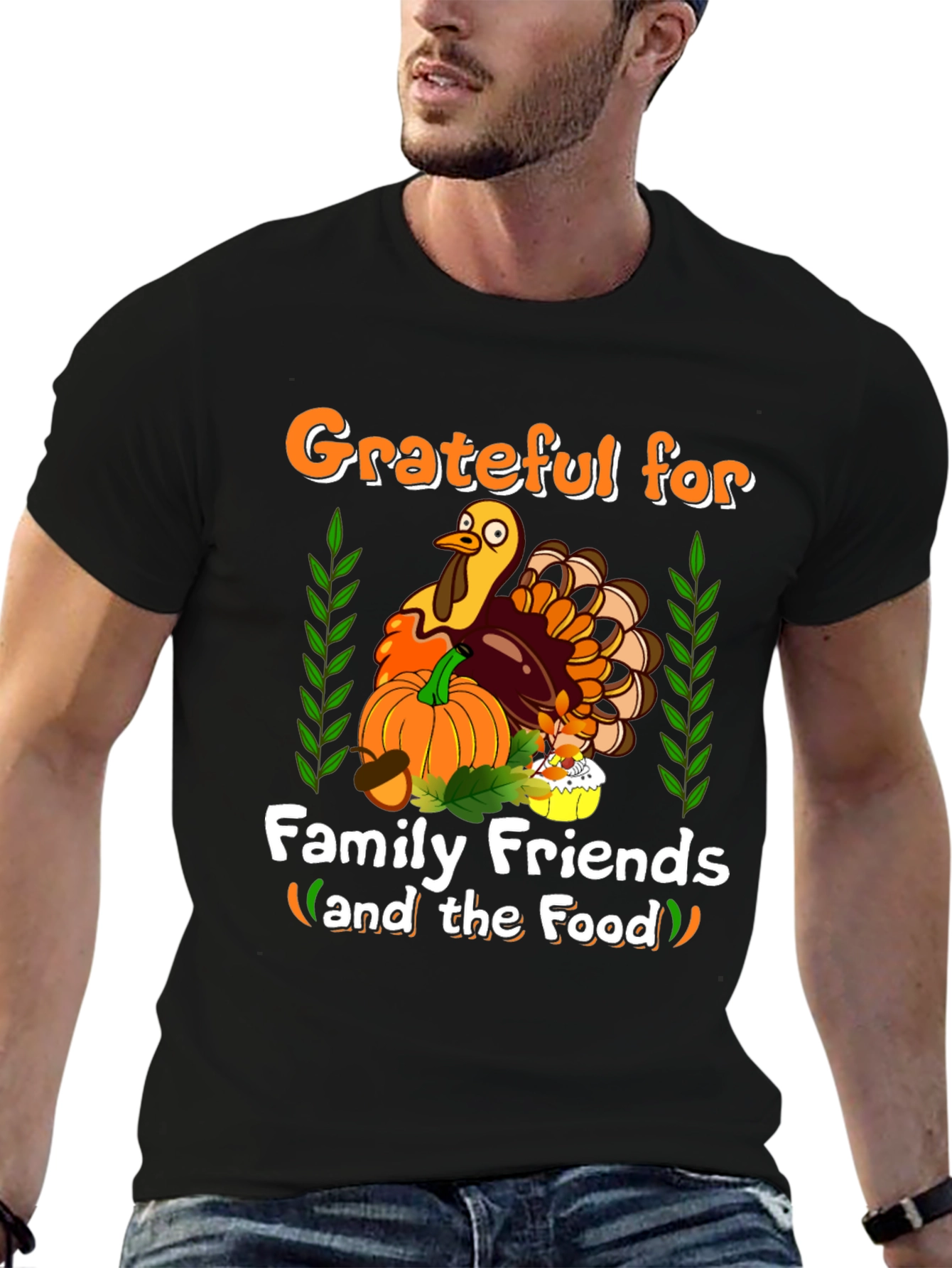 Grateful Thanksgiving Turkey T-Shirt