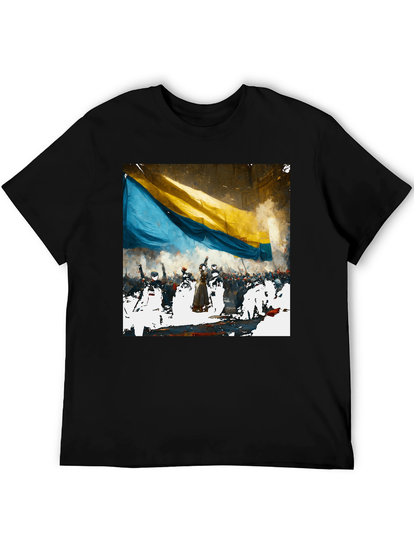 Ukraine Flag Graphic Tee - Support Ukraine