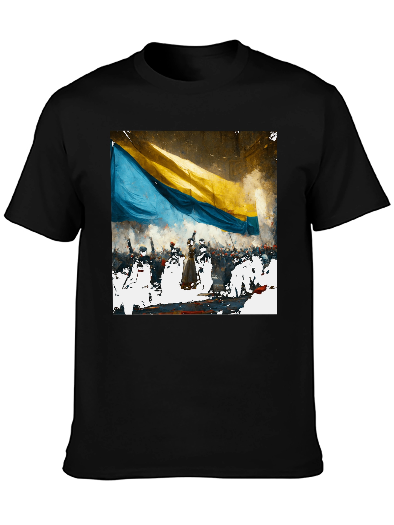Ukraine Flag Graphic Tee - Support Ukraine