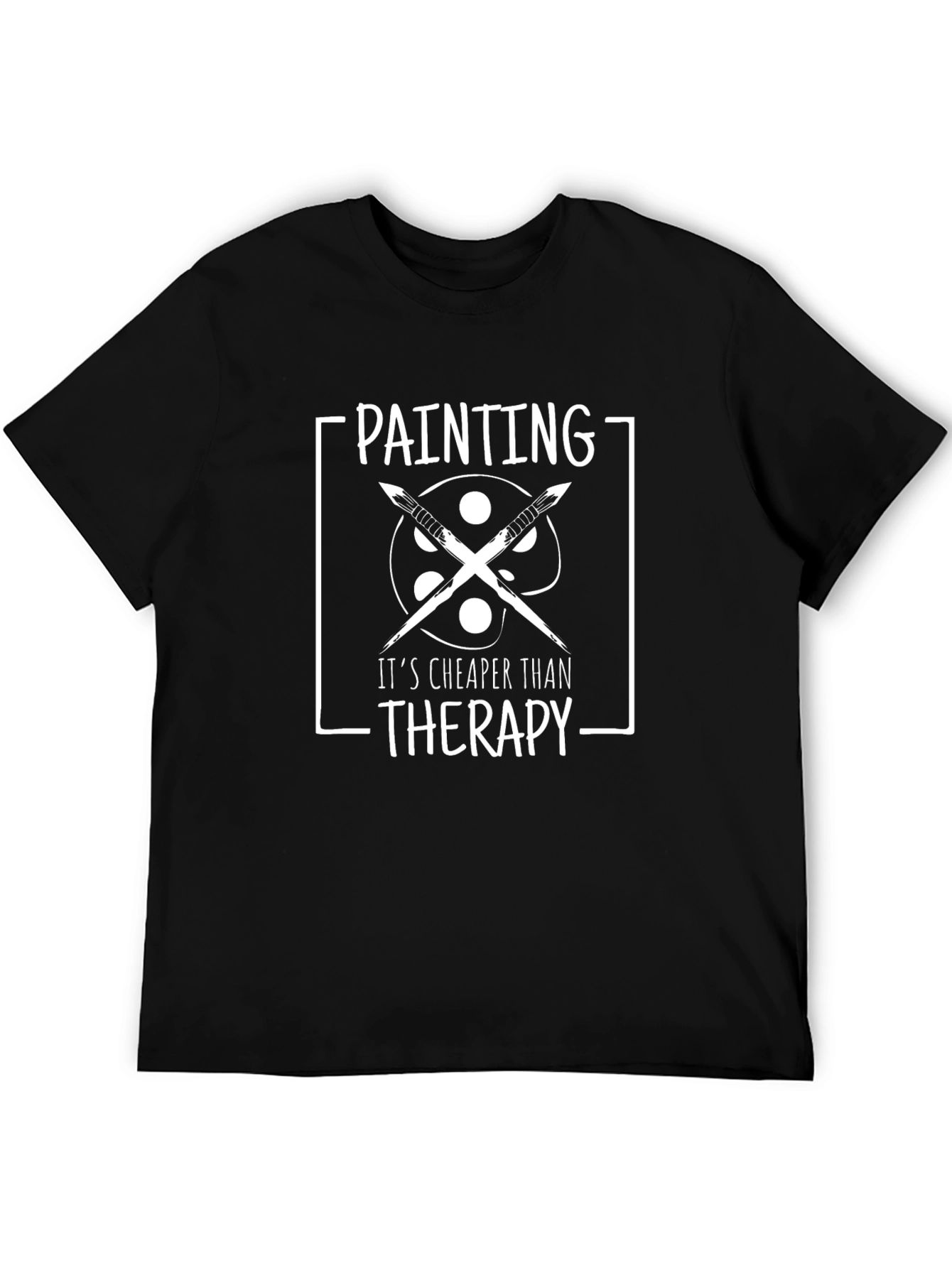 Painting Therapy Tee - Artist Palette & Brush Shirt
