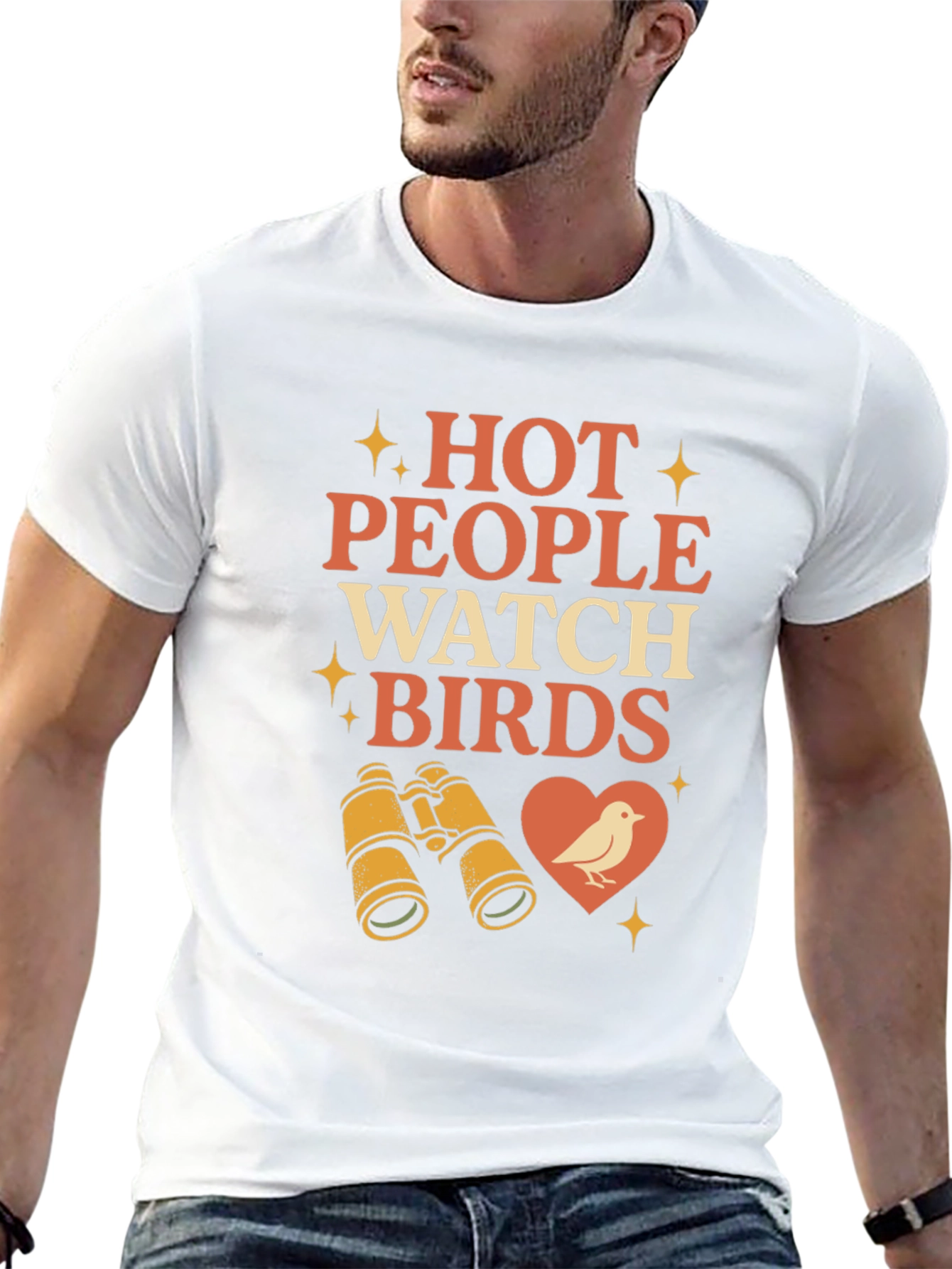 Hot People Watch Birds T-Shirt Birdwatching Tee