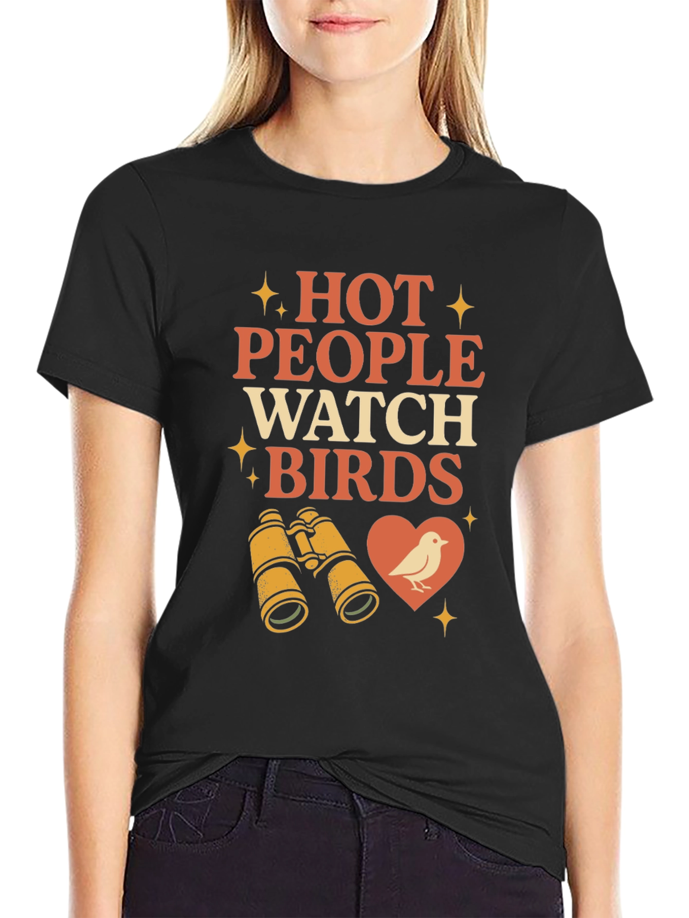 Hot People Watch Birds T-Shirt Birdwatching Tee