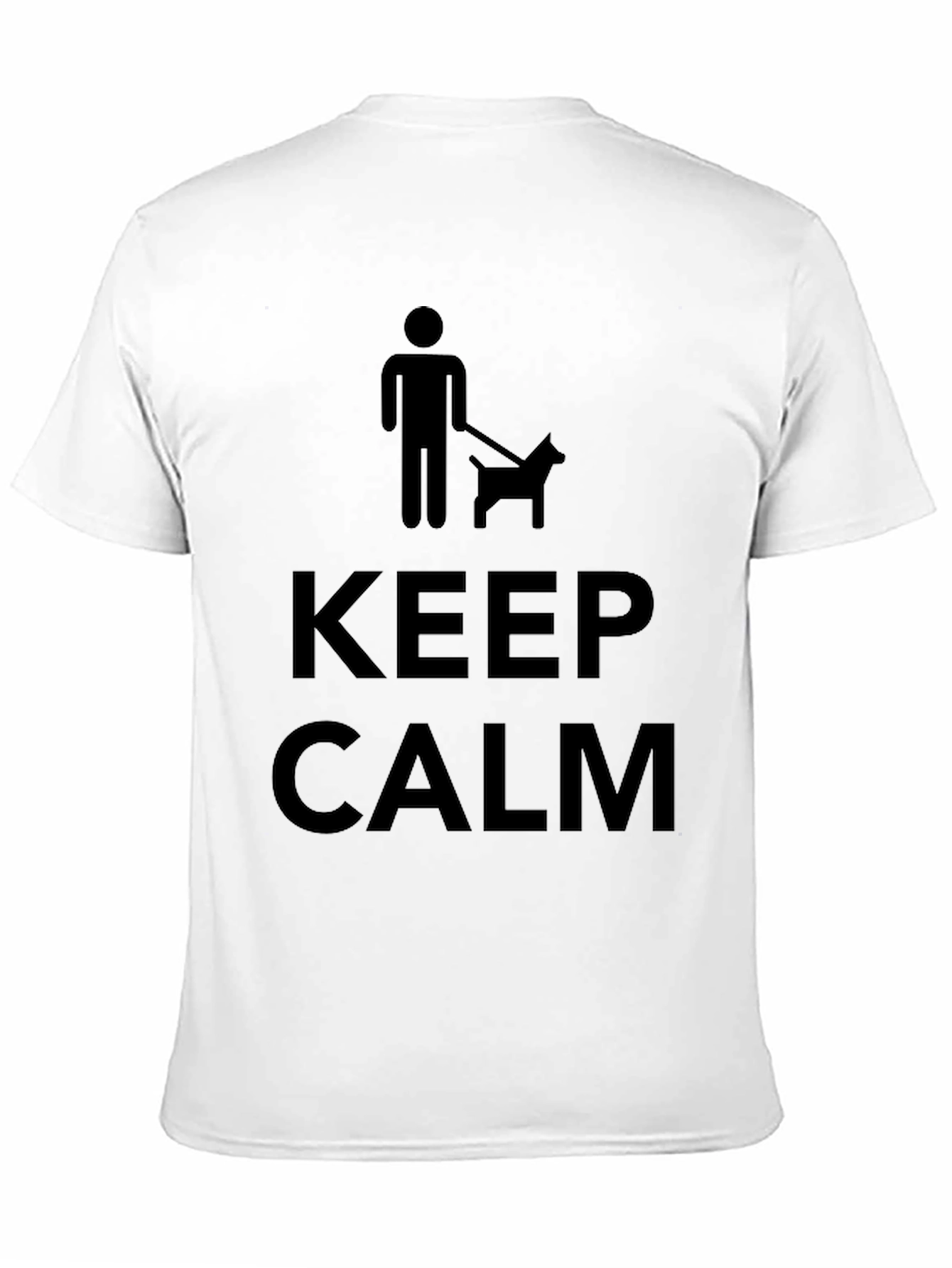 Keep Calm Dog Walker Black T-Shirt