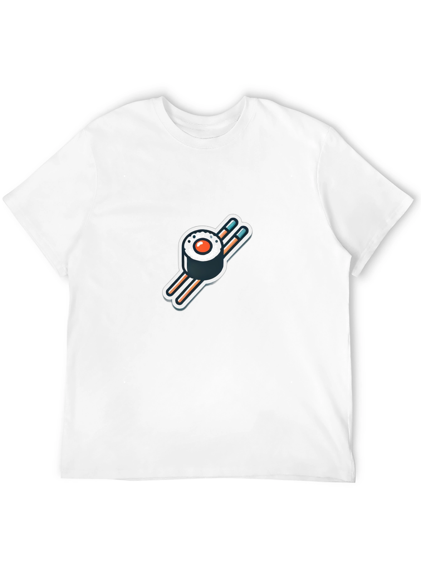 Sushi Roll Graphic Black T-Shirt
