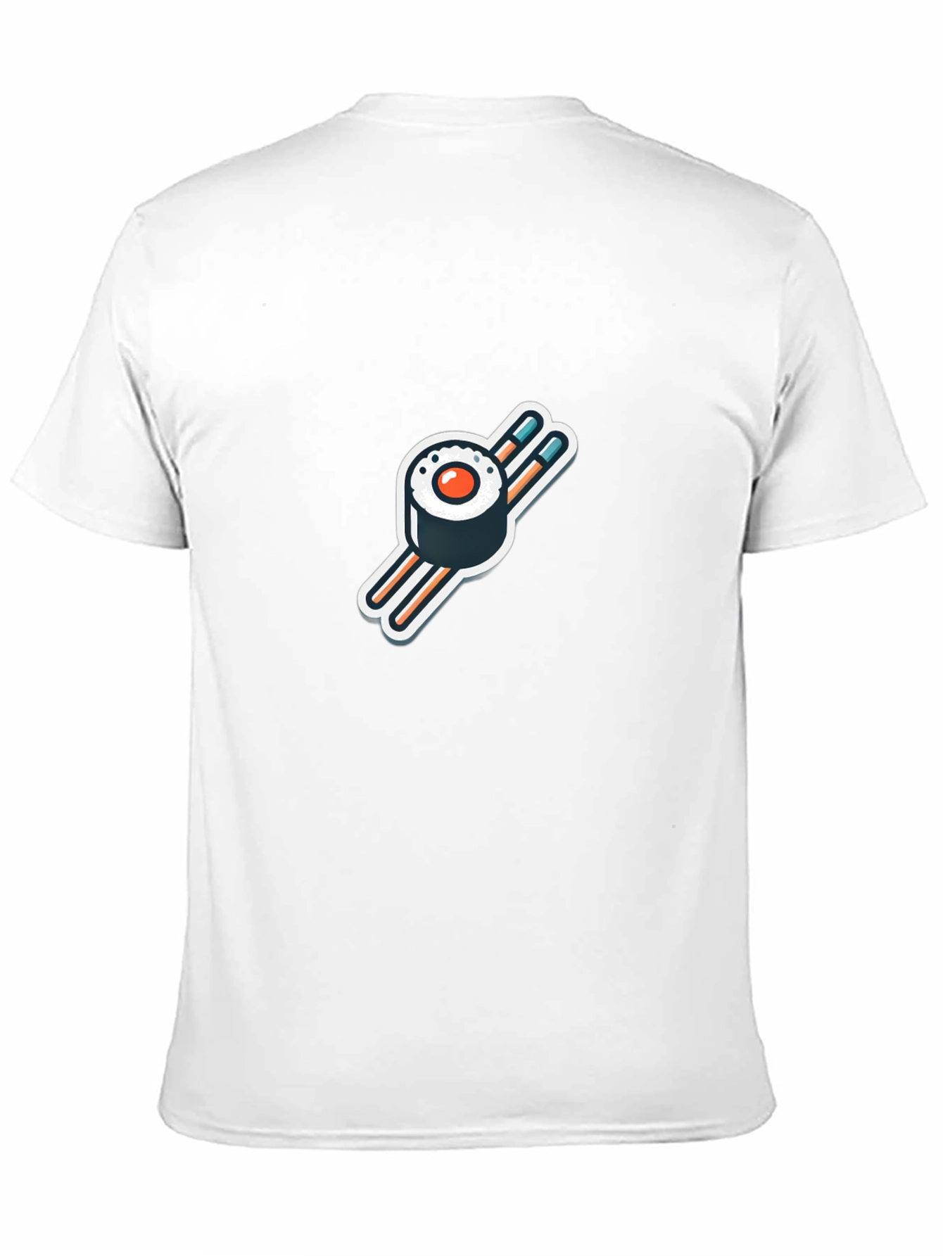 Sushi Roll Graphic Black T-Shirt