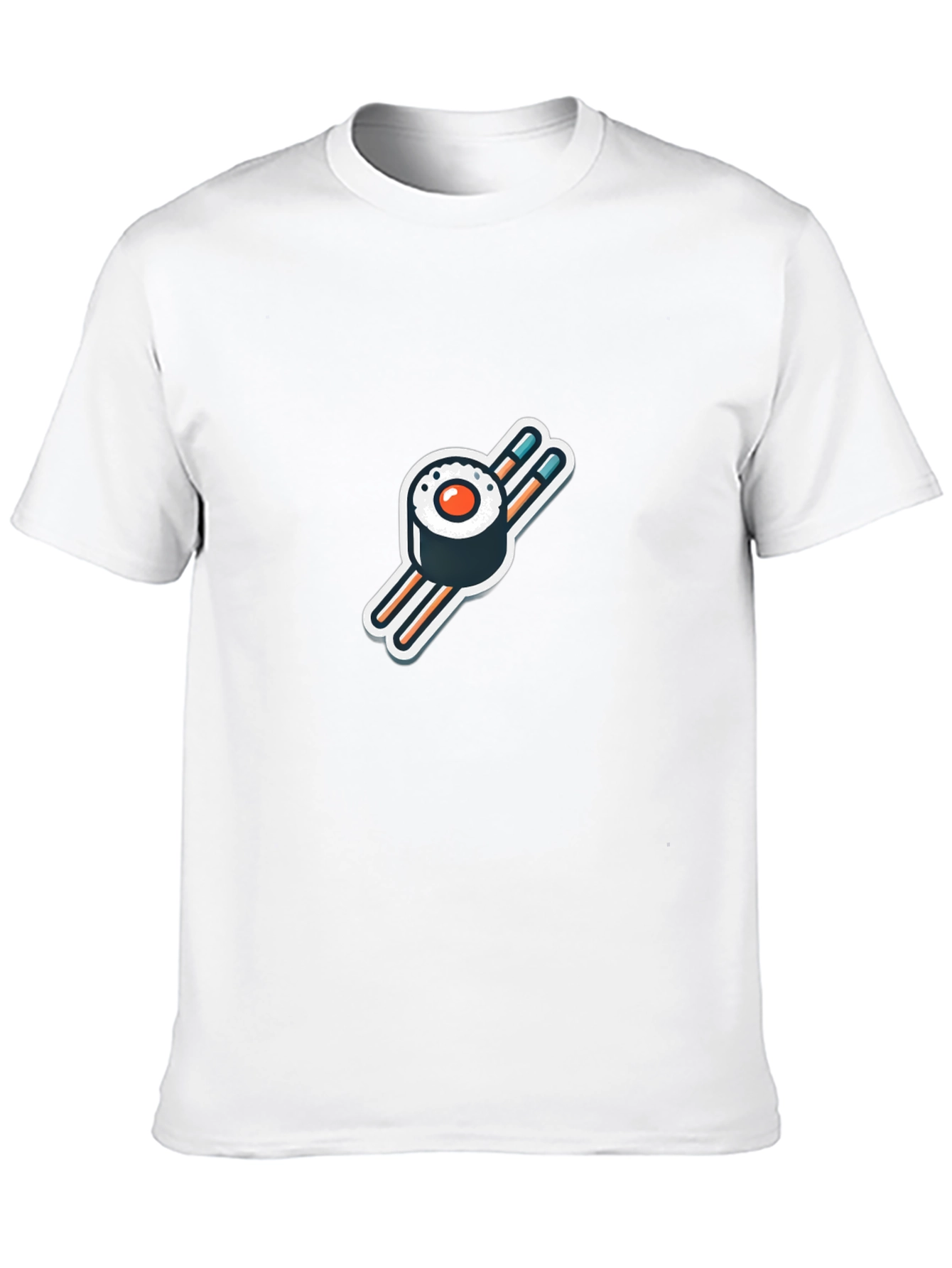 Sushi Roll Graphic Black T-Shirt