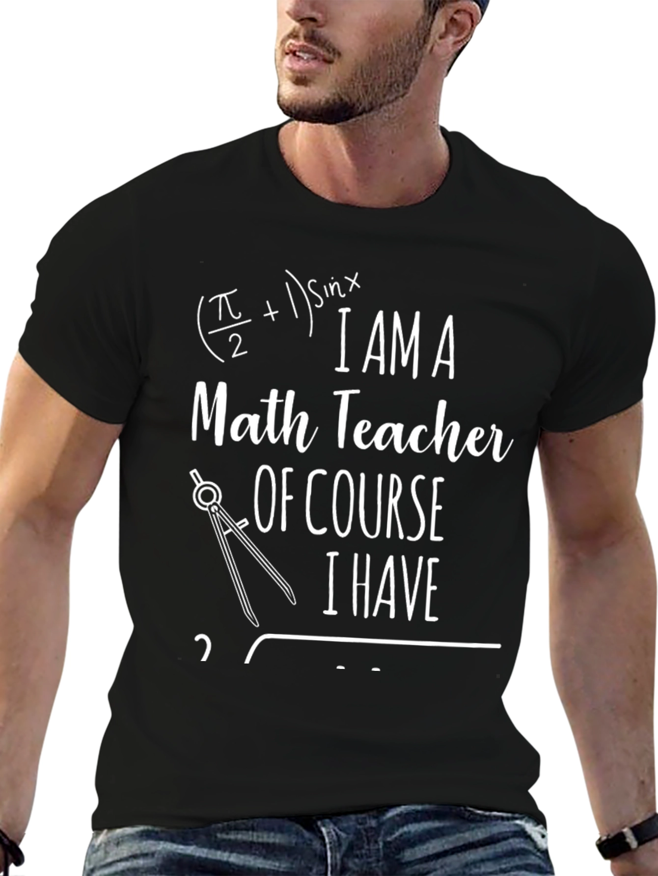 Math Teacher Graphic T-Shirt