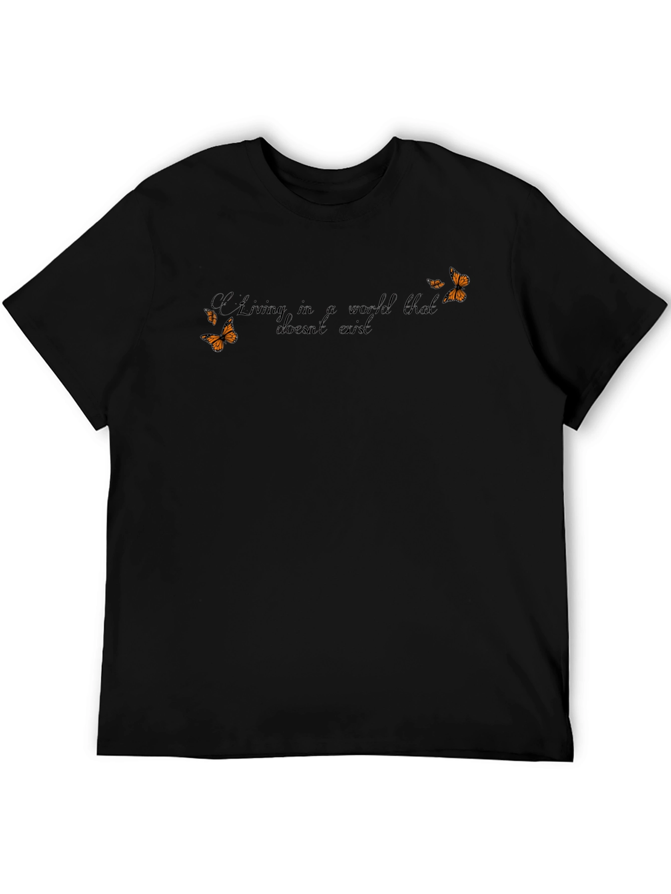 Butterfly Graphic T-Shirt - Living in a World