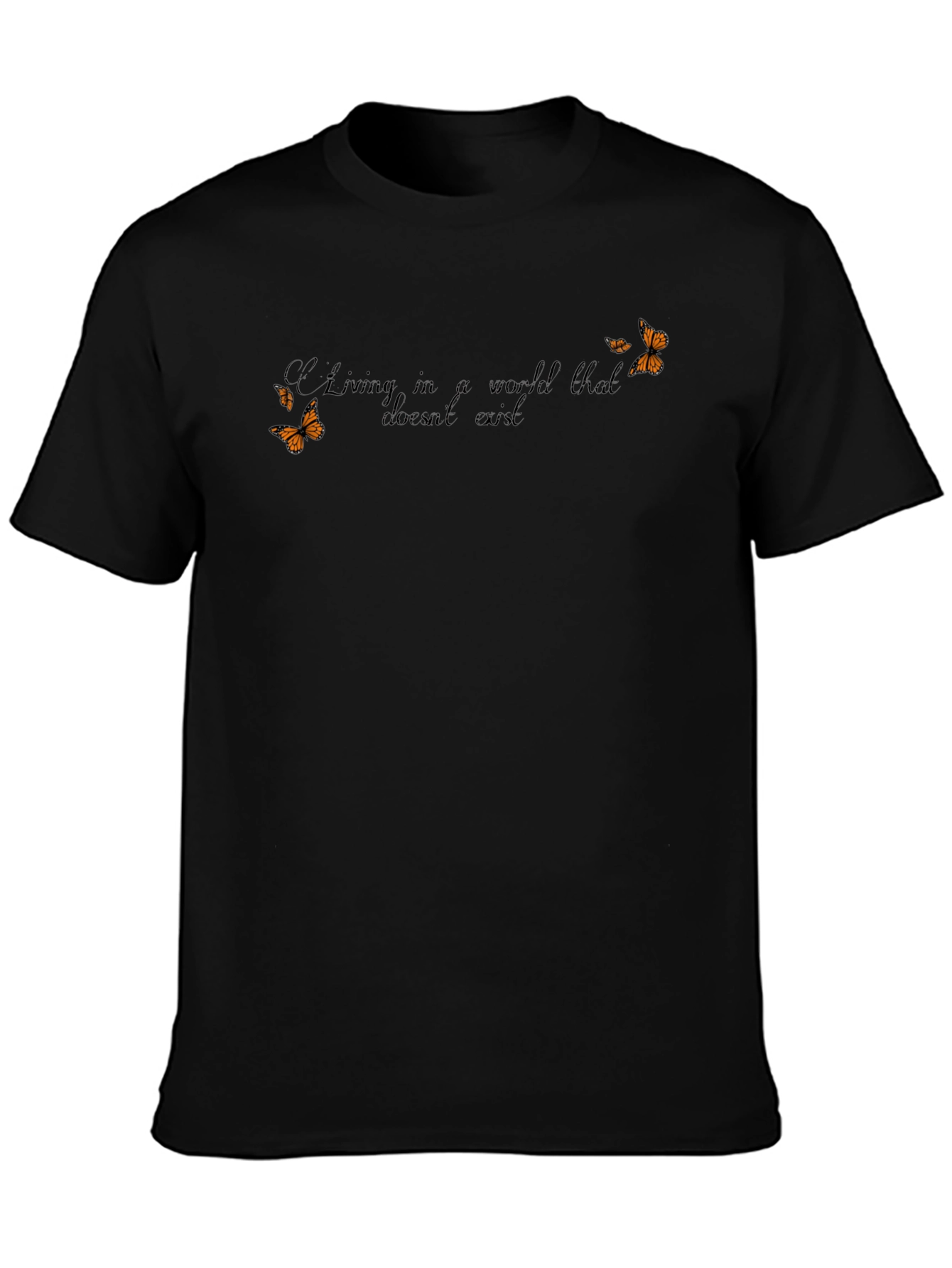 Butterfly Graphic T-Shirt - Living in a World