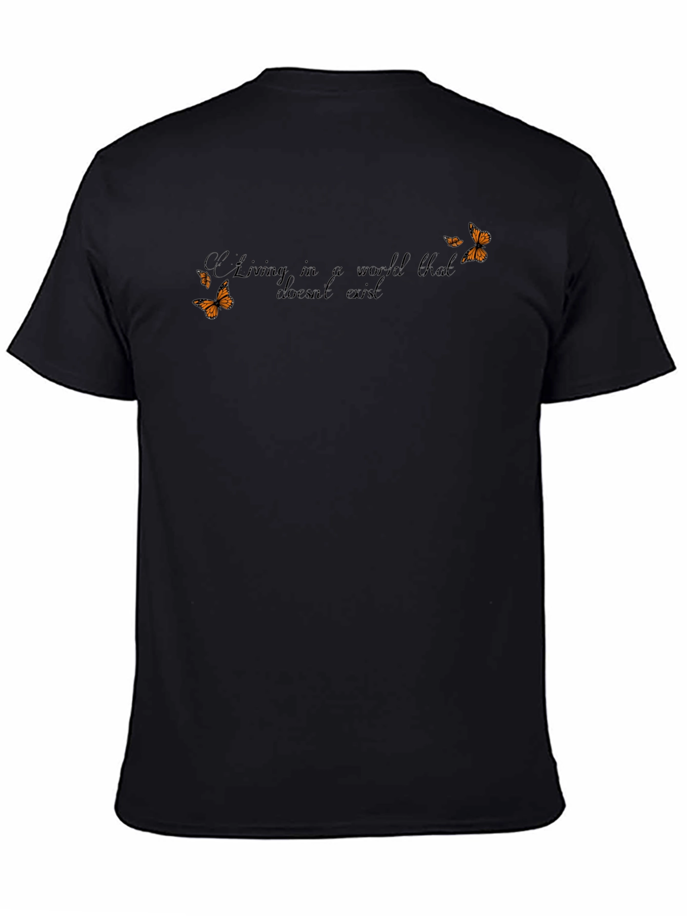 Butterfly Graphic T-Shirt - Living in a World
