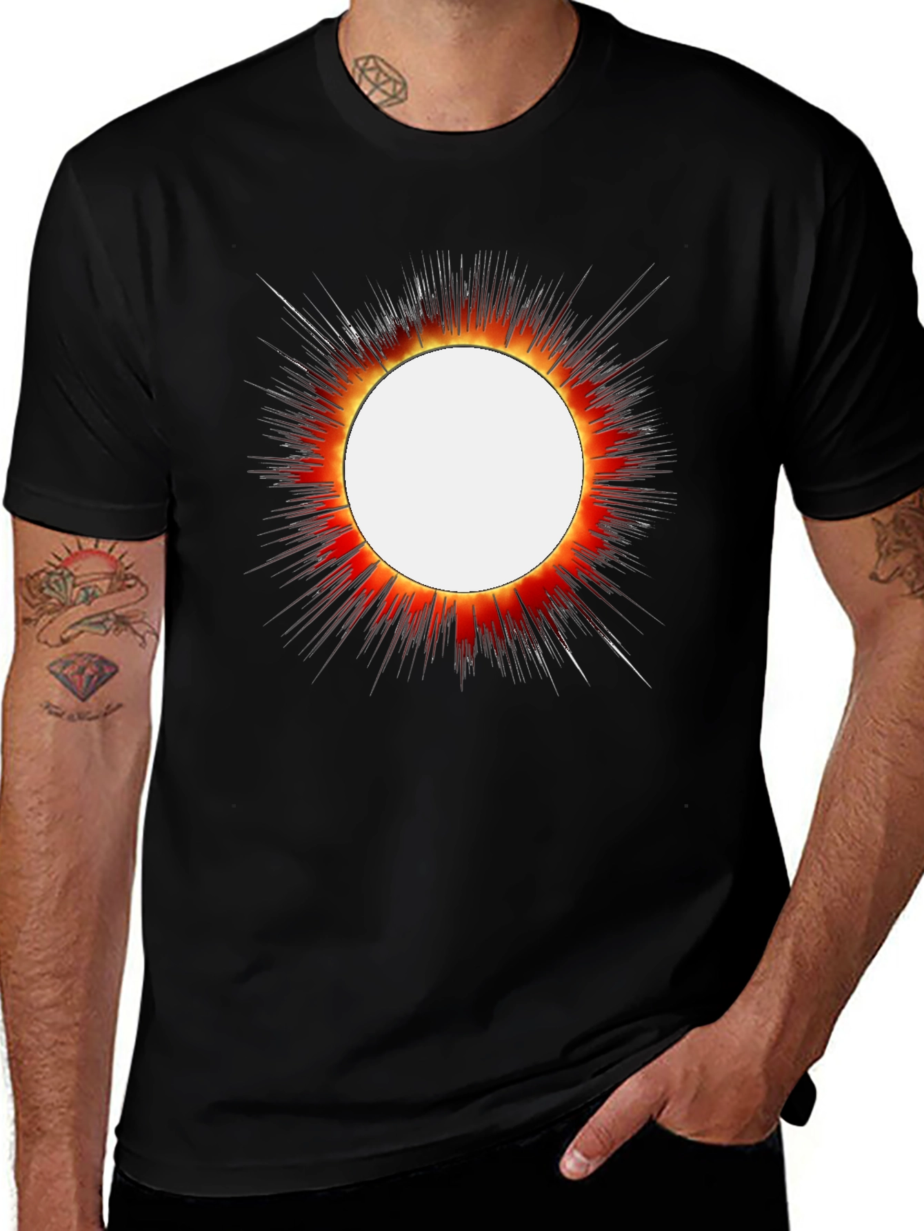 Eclipse Graphic T-Shirt - Bold Solar Design
