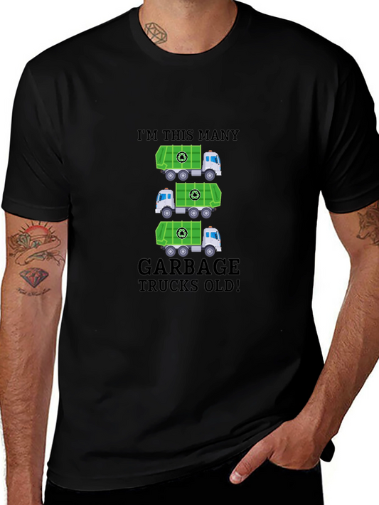 Garbage Truck Birthday T-Shirt - Im This Many Trucks Old!