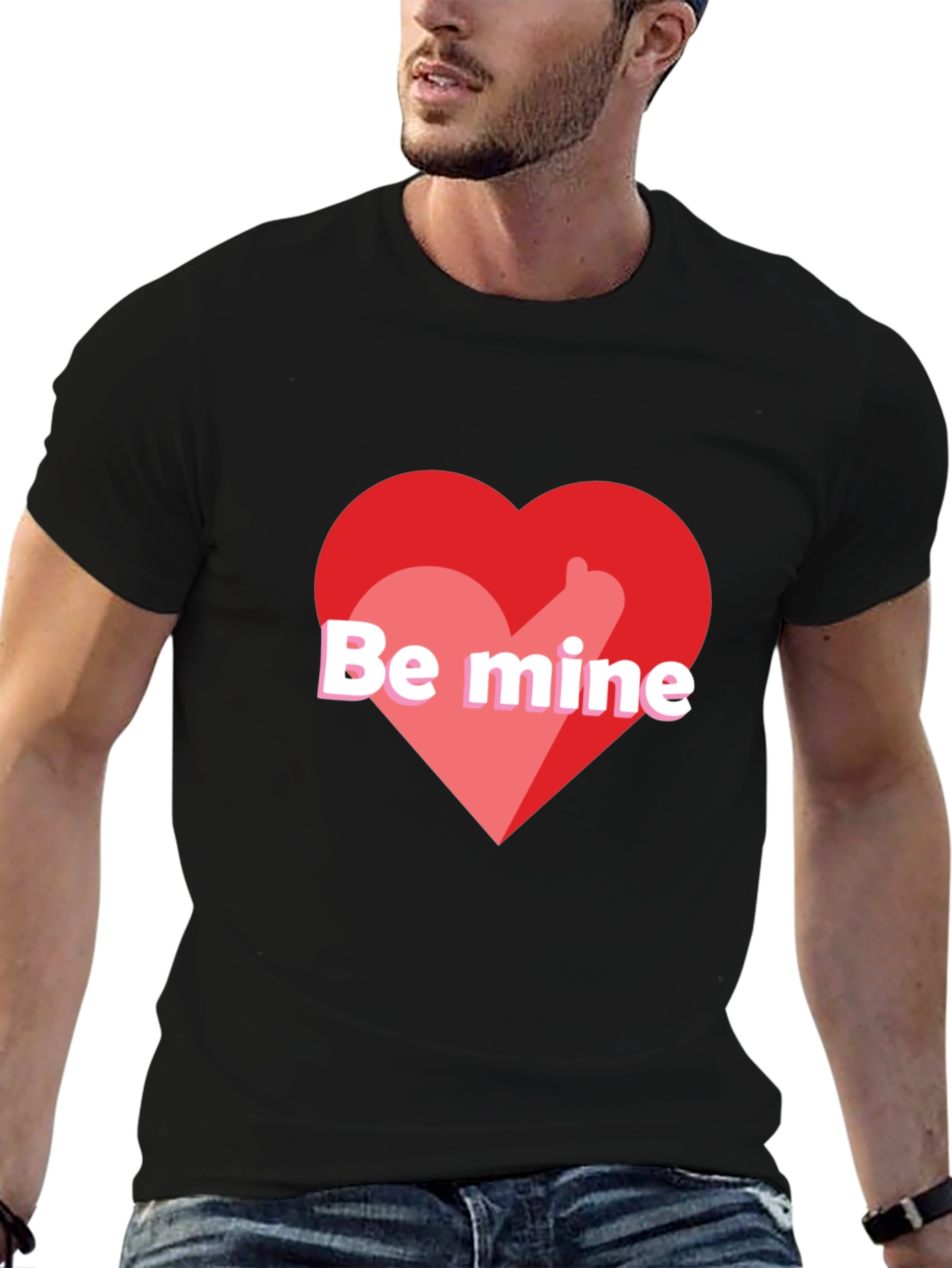 Be Mine Heart Graphic Tee - Valentines Day Gift