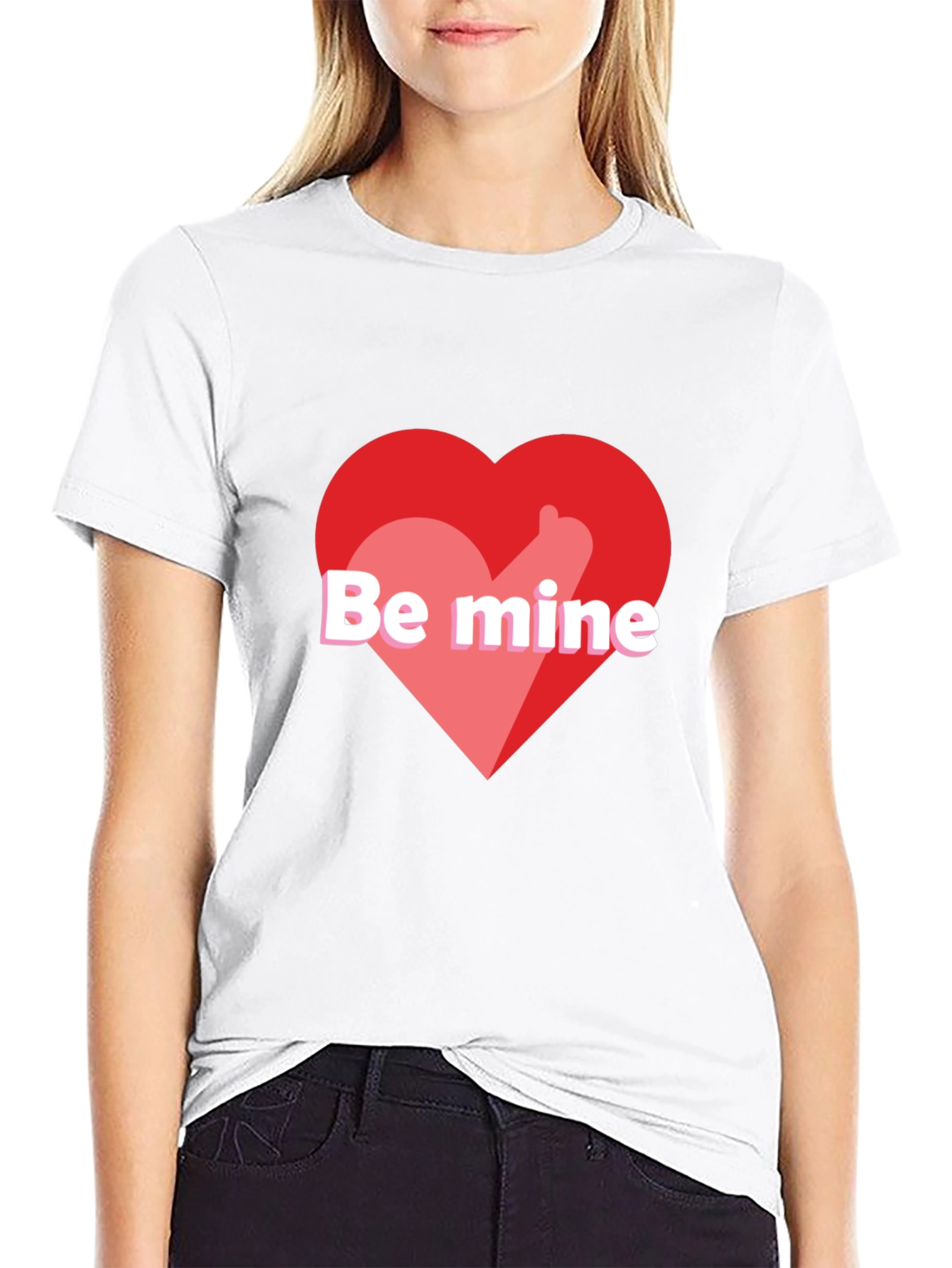Be Mine Heart Graphic Tee - Valentines Day Gift