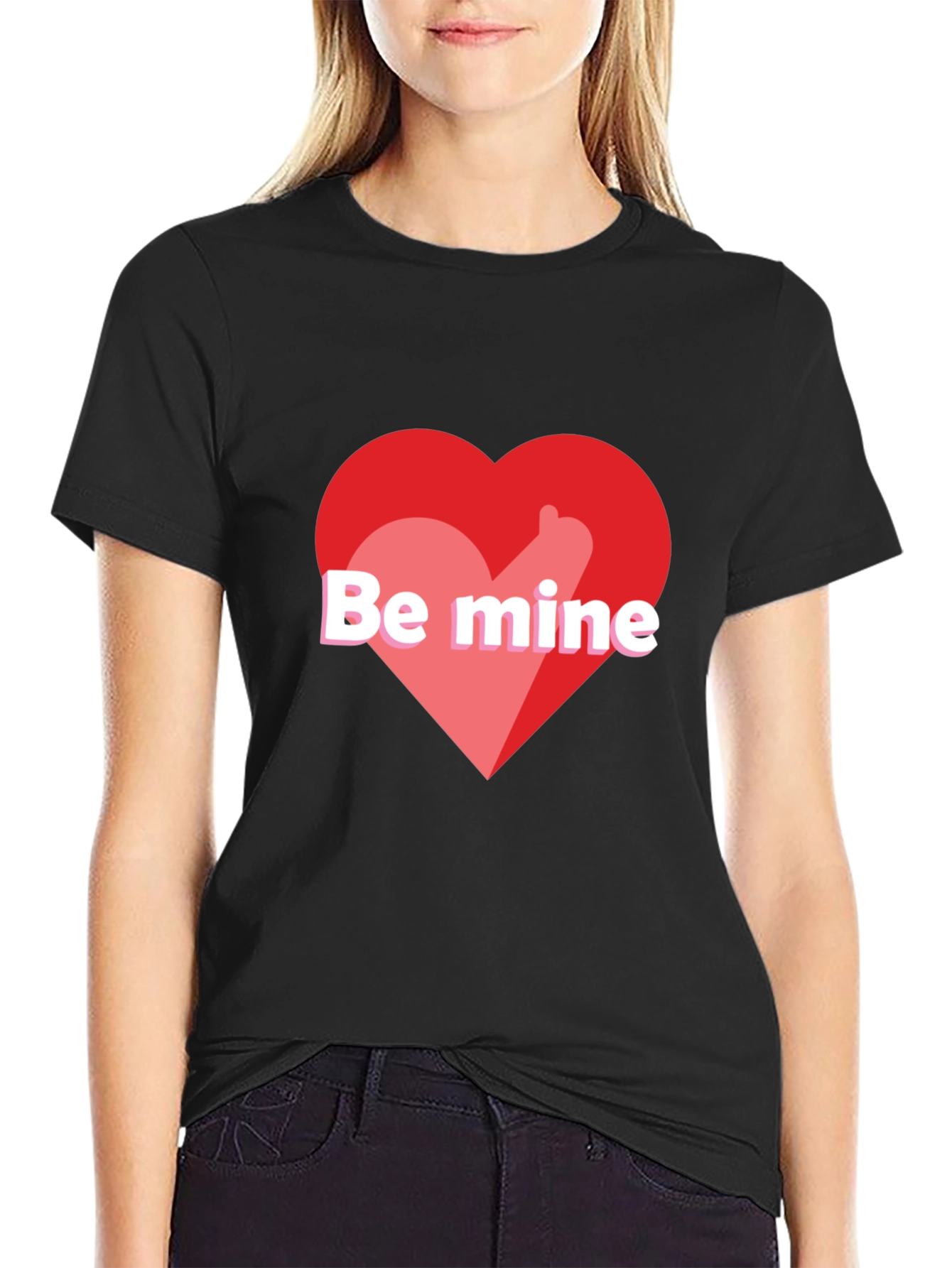 Be Mine Heart Graphic Tee - Valentines Day Gift
