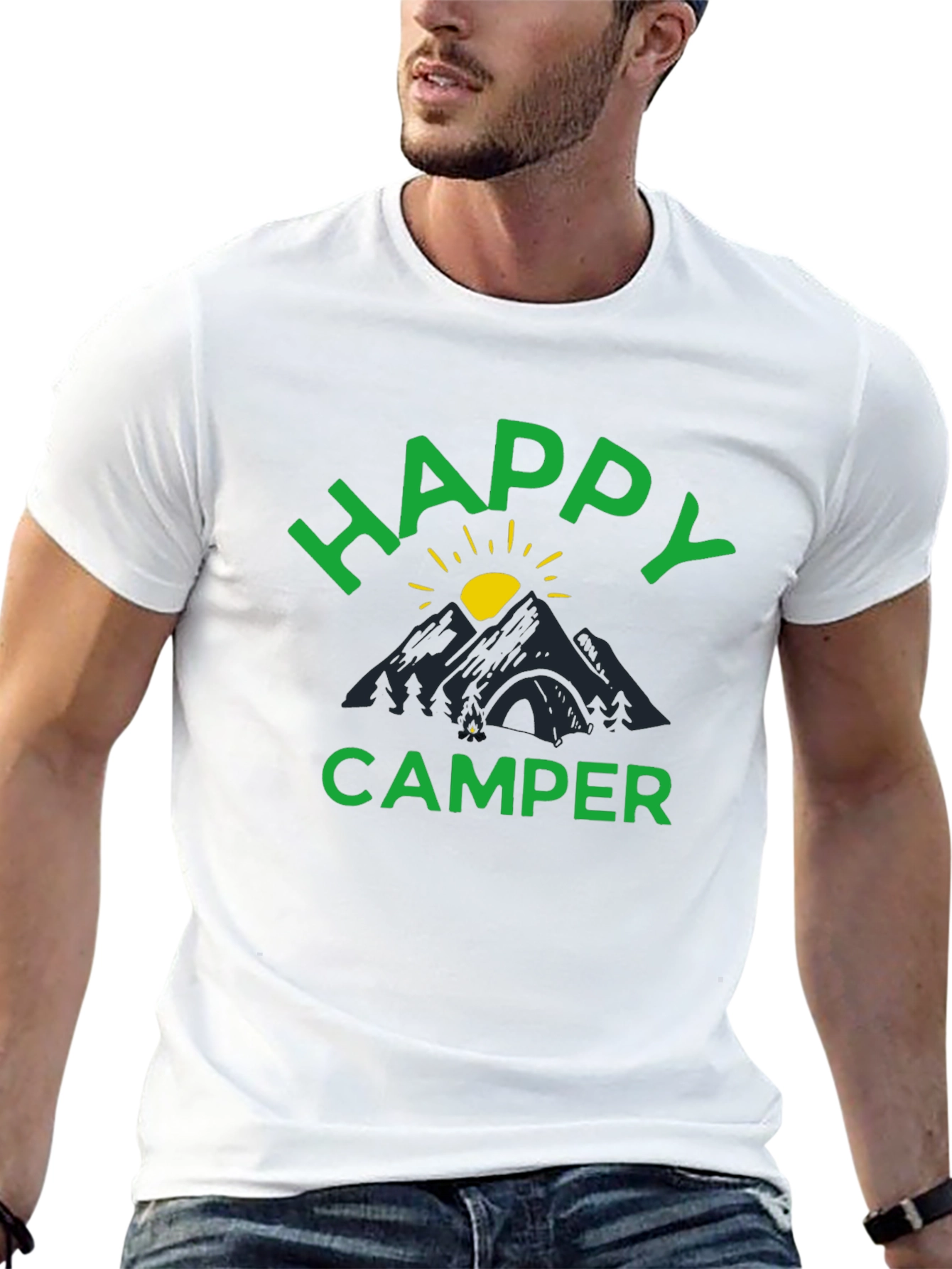 Happy Camper Graphic Tee - Mountain Adventure
