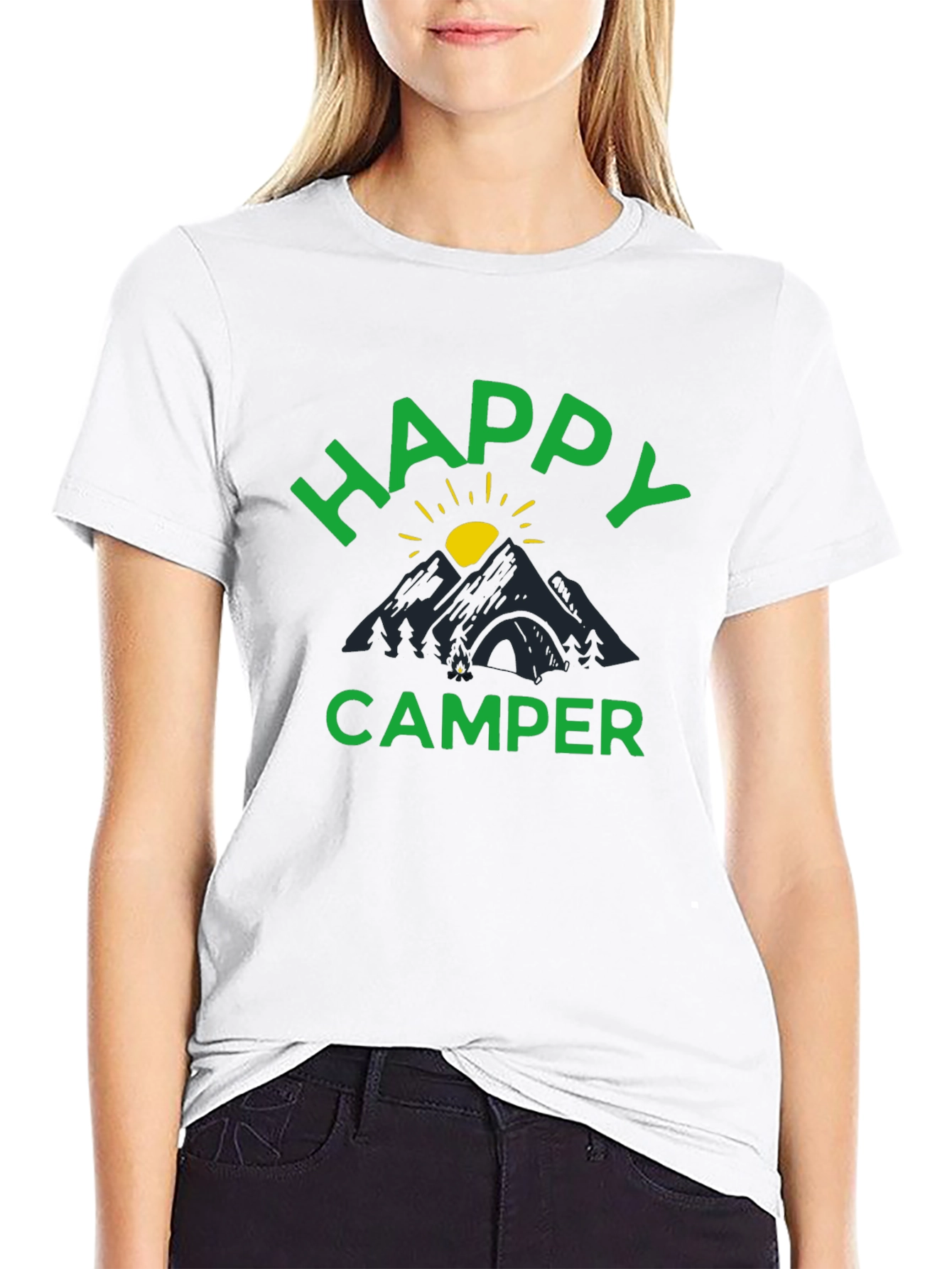 Happy Camper Graphic Tee - Mountain Adventure
