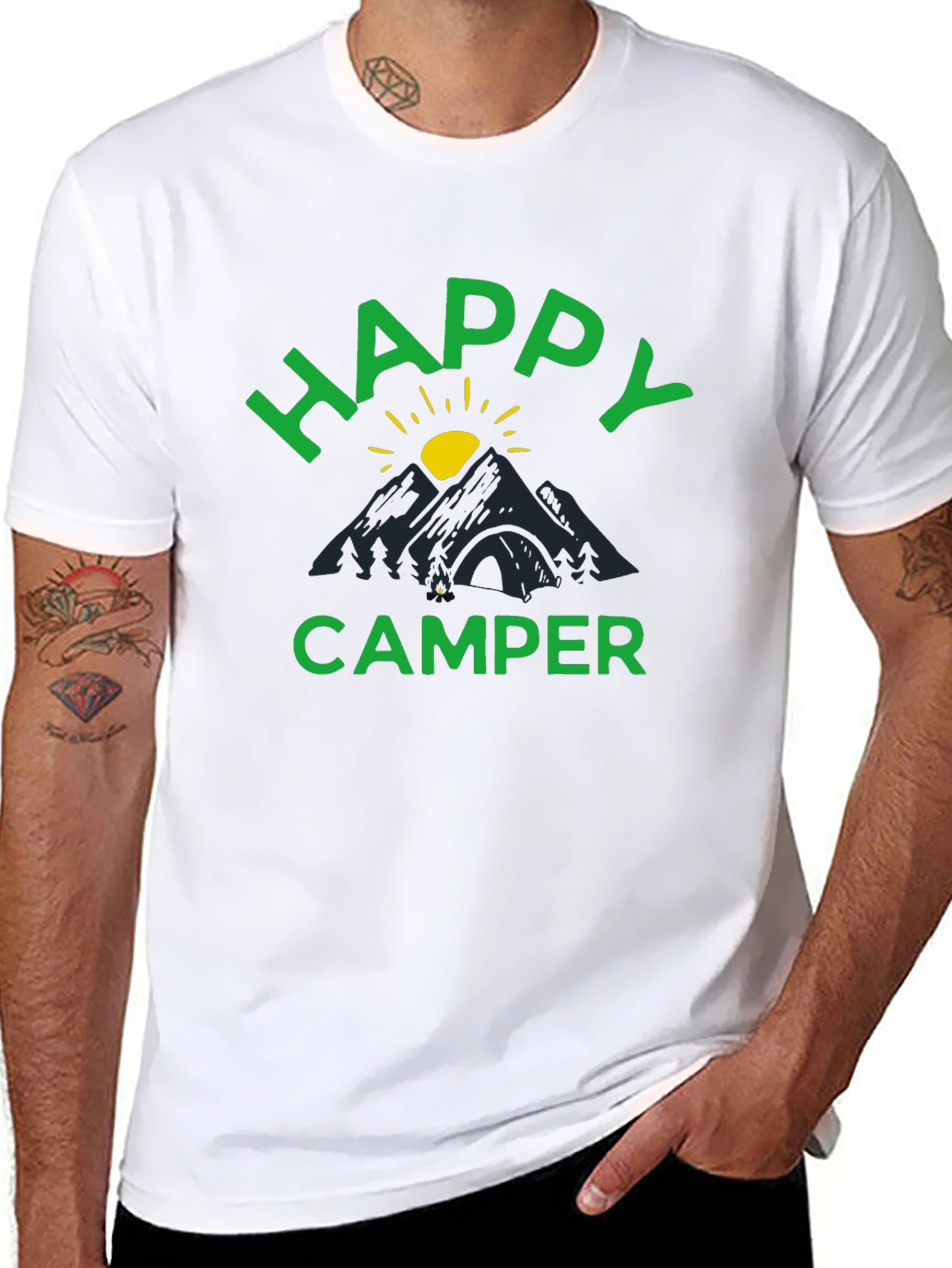 Happy Camper Graphic Tee - Mountain Adventure