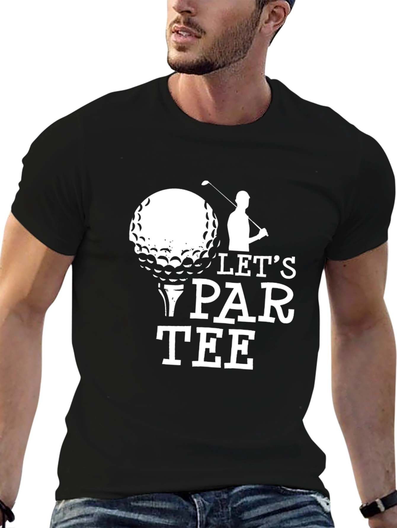 Lets Par Tee Golf T-Shirt - Black
