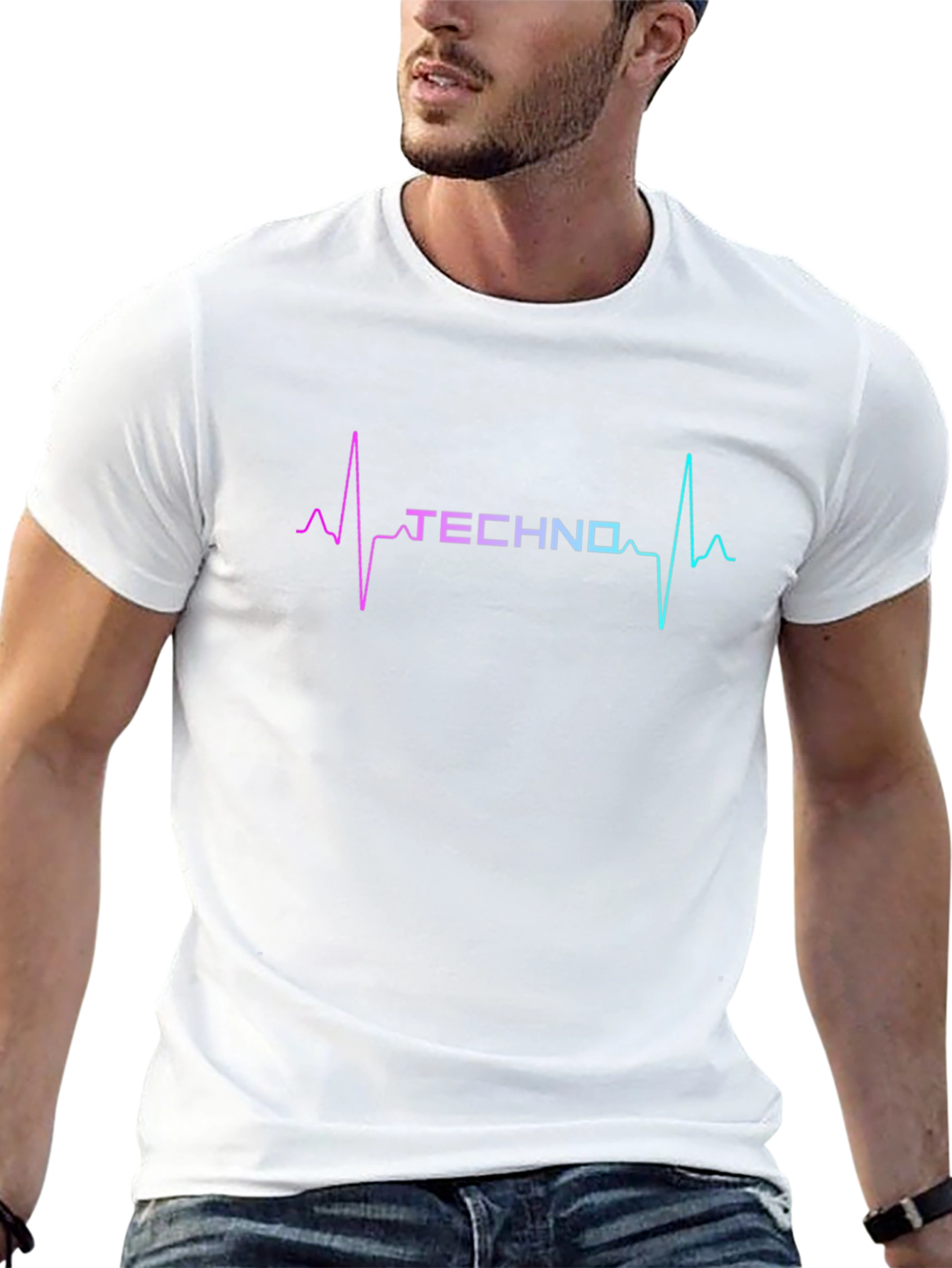 Techno Heartbeat T-Shirt - Rave Music Lover