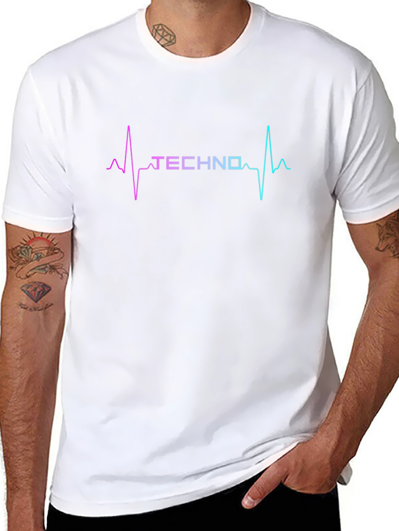 Techno Heartbeat T-Shirt - Rave Music Lover