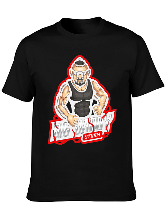 Big Daddy Storm Graphic Tee - Black Cotton T-Shirt