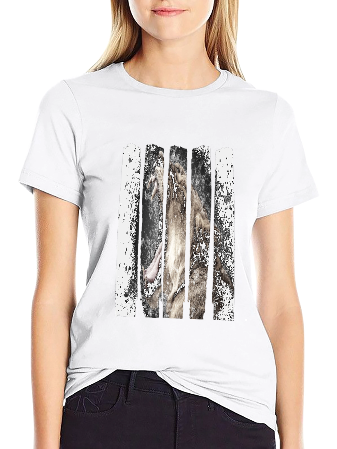 Wolf Behind Bars Graphic Tee