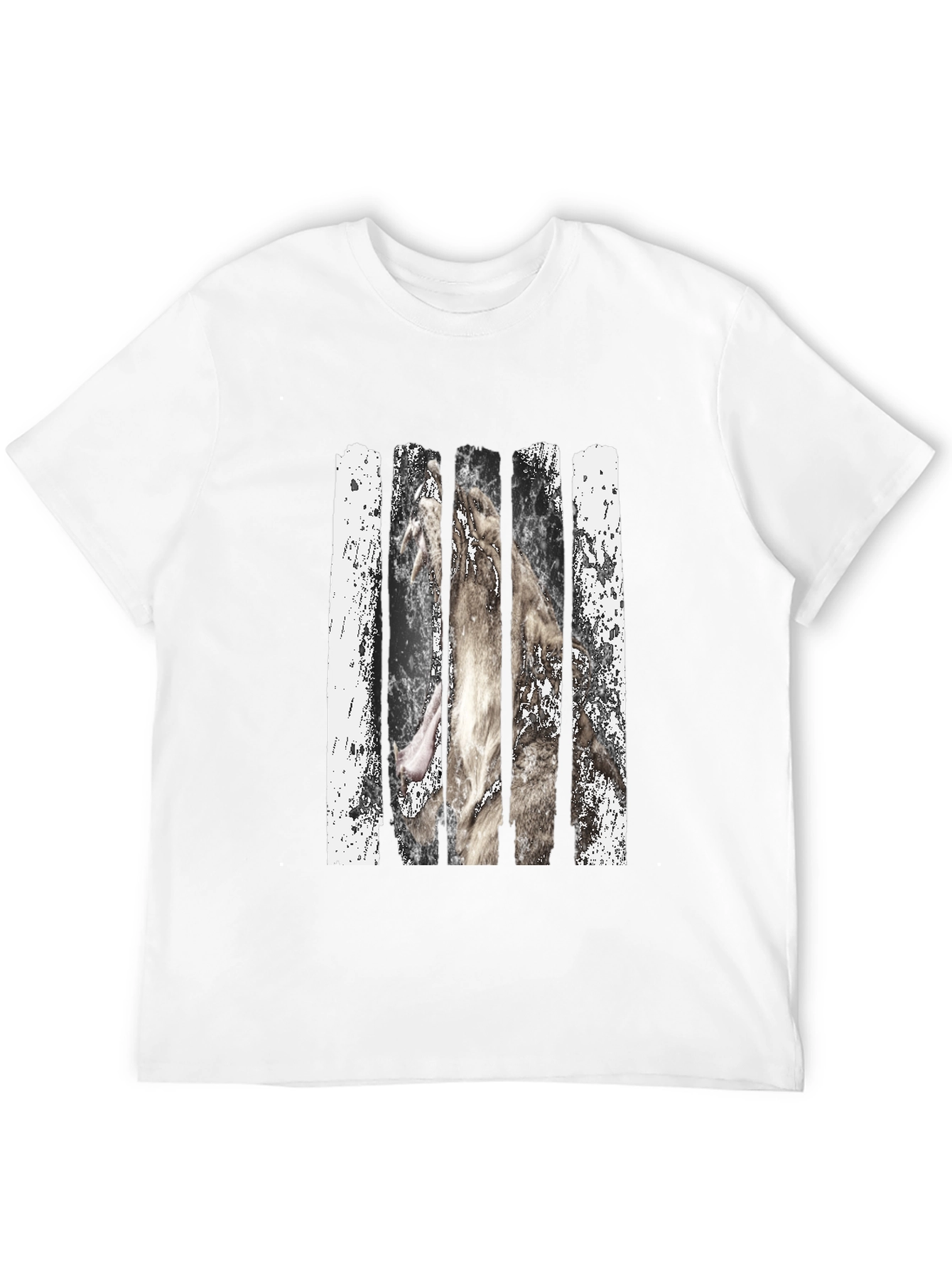 Wolf Behind Bars Graphic Tee