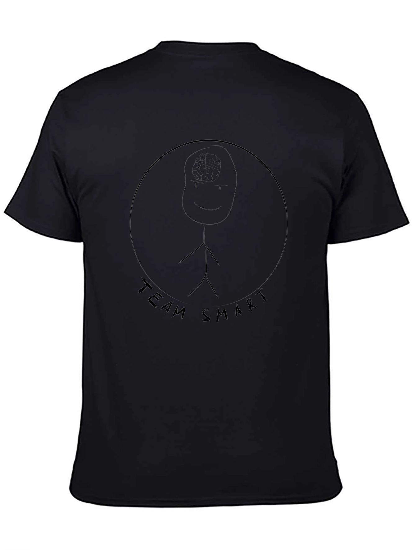 Team Smart T-Shirt - Black Cotton Blend