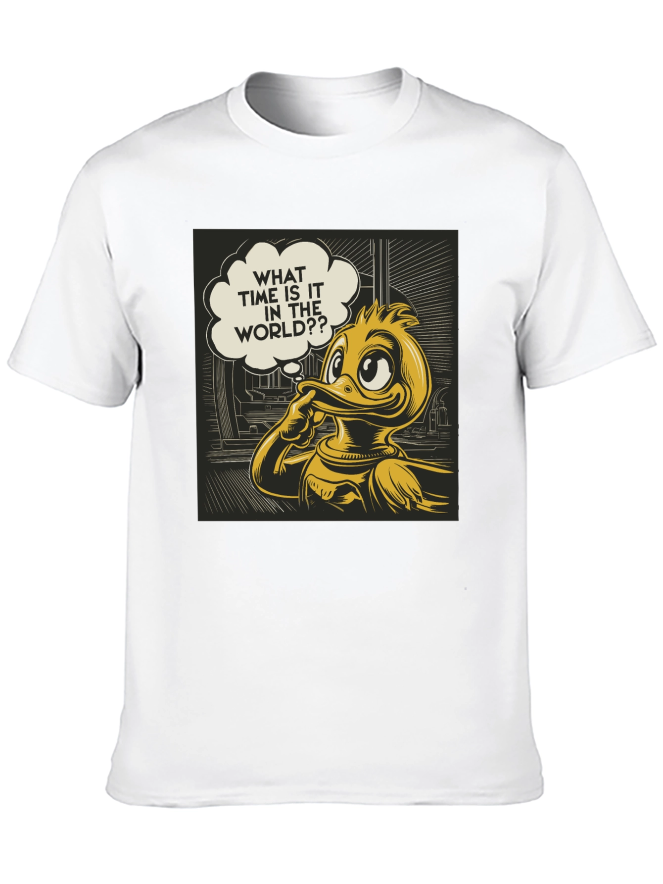 Thinking Duck Graphic Tee - What Time is it?