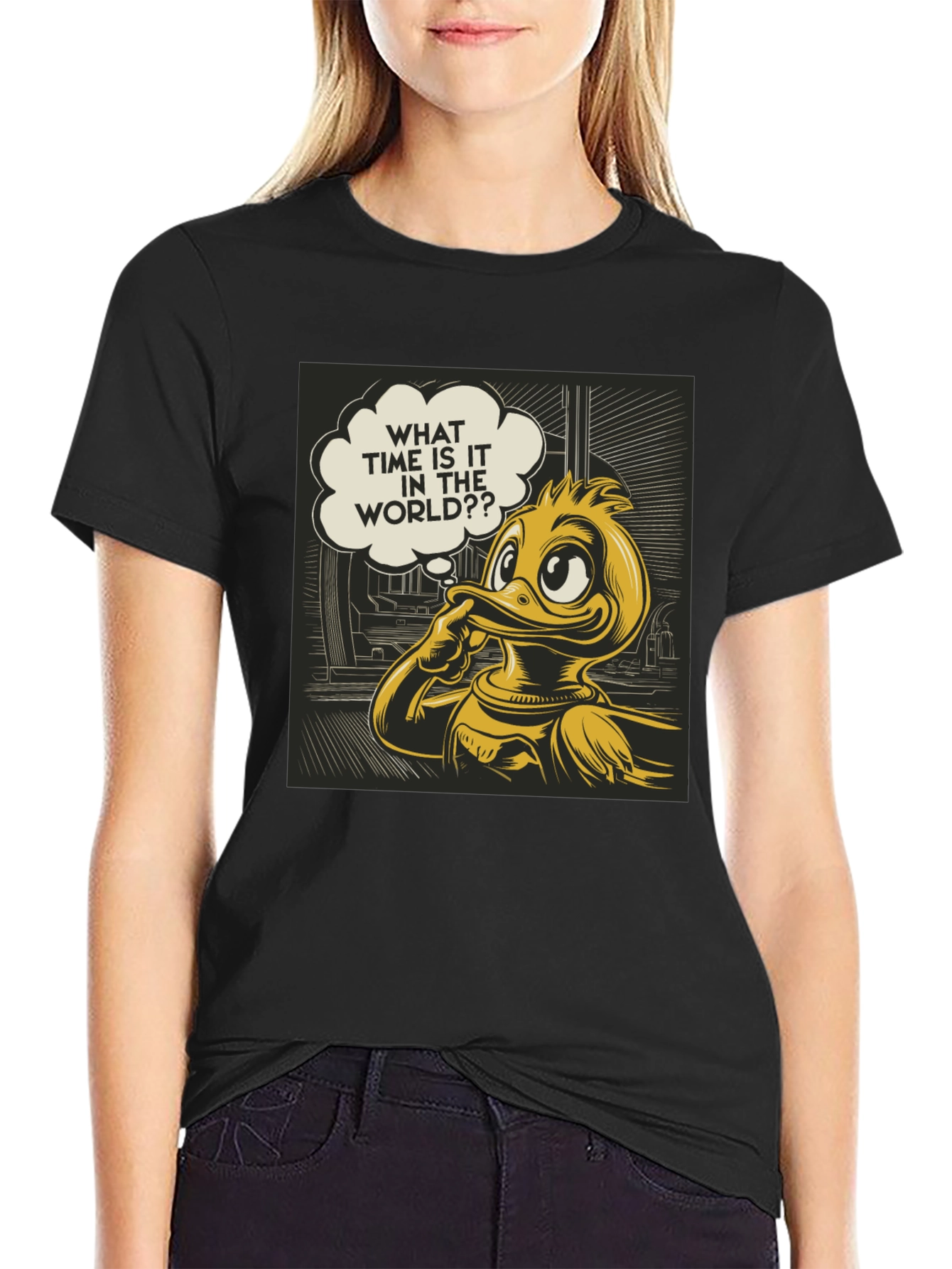 Thinking Duck Graphic Tee - What Time is it?