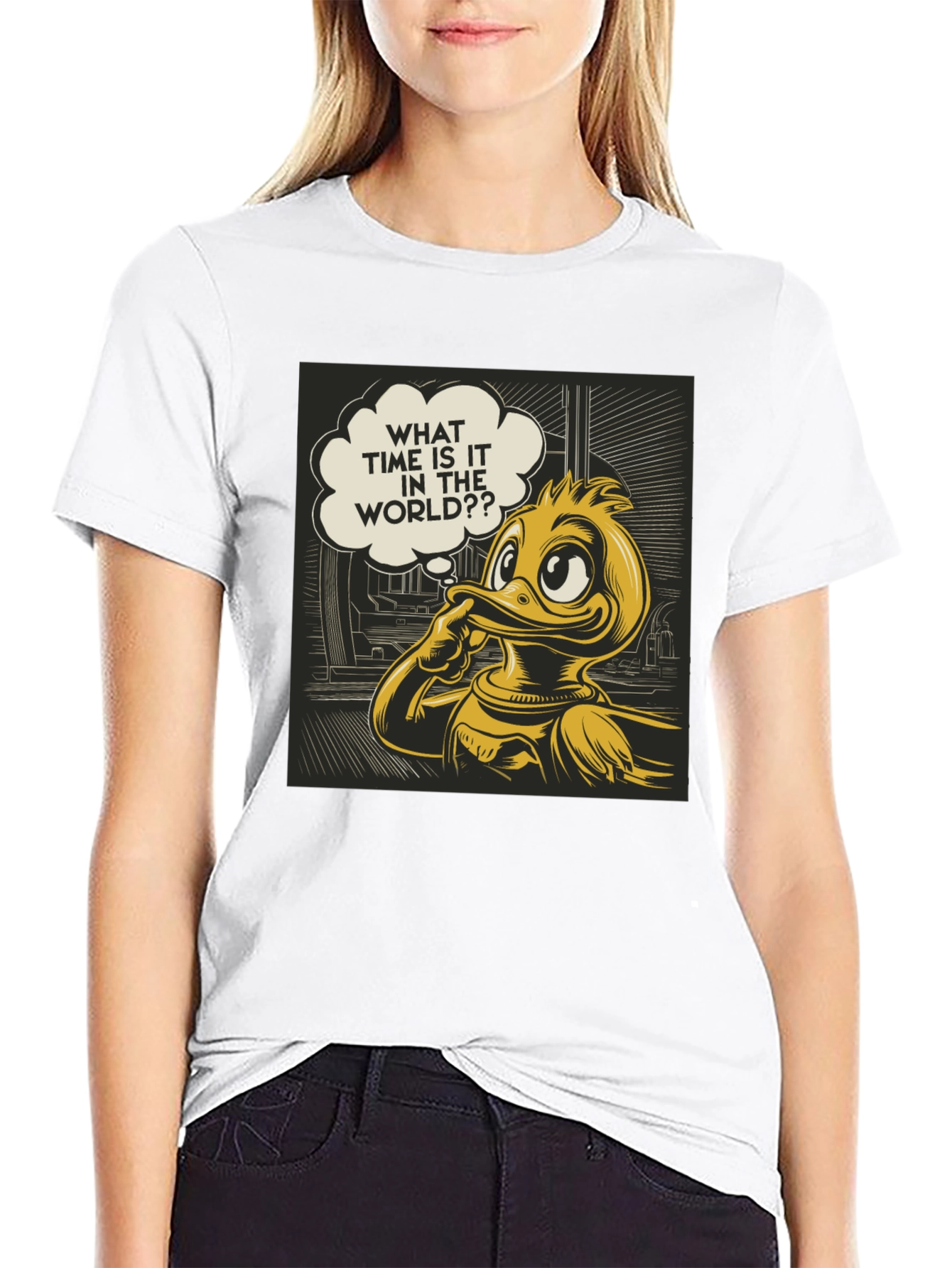 Thinking Duck Graphic Tee - What Time is it?