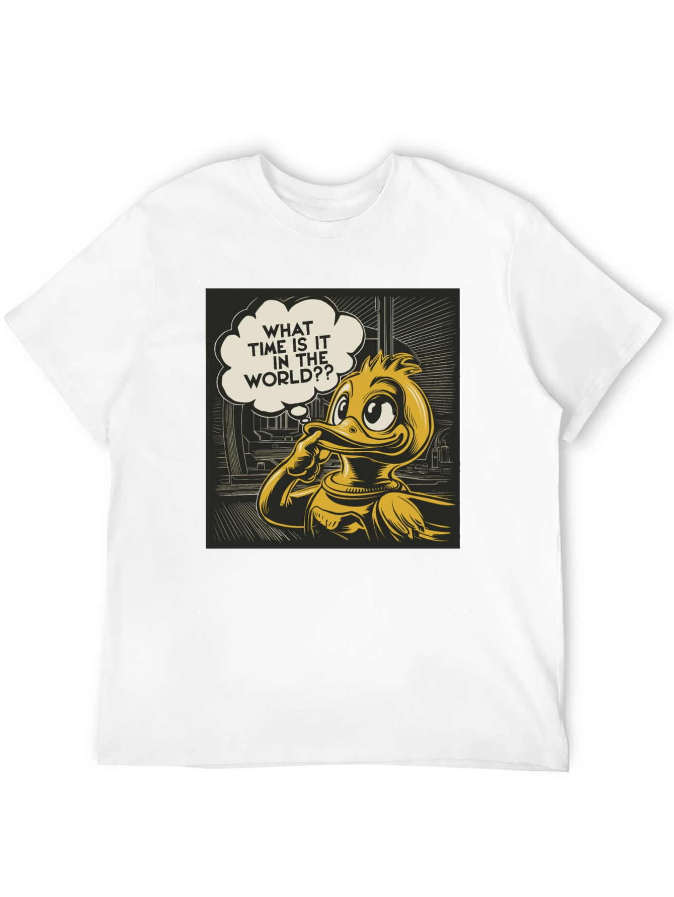 Thinking Duck Graphic Tee - What Time is it?